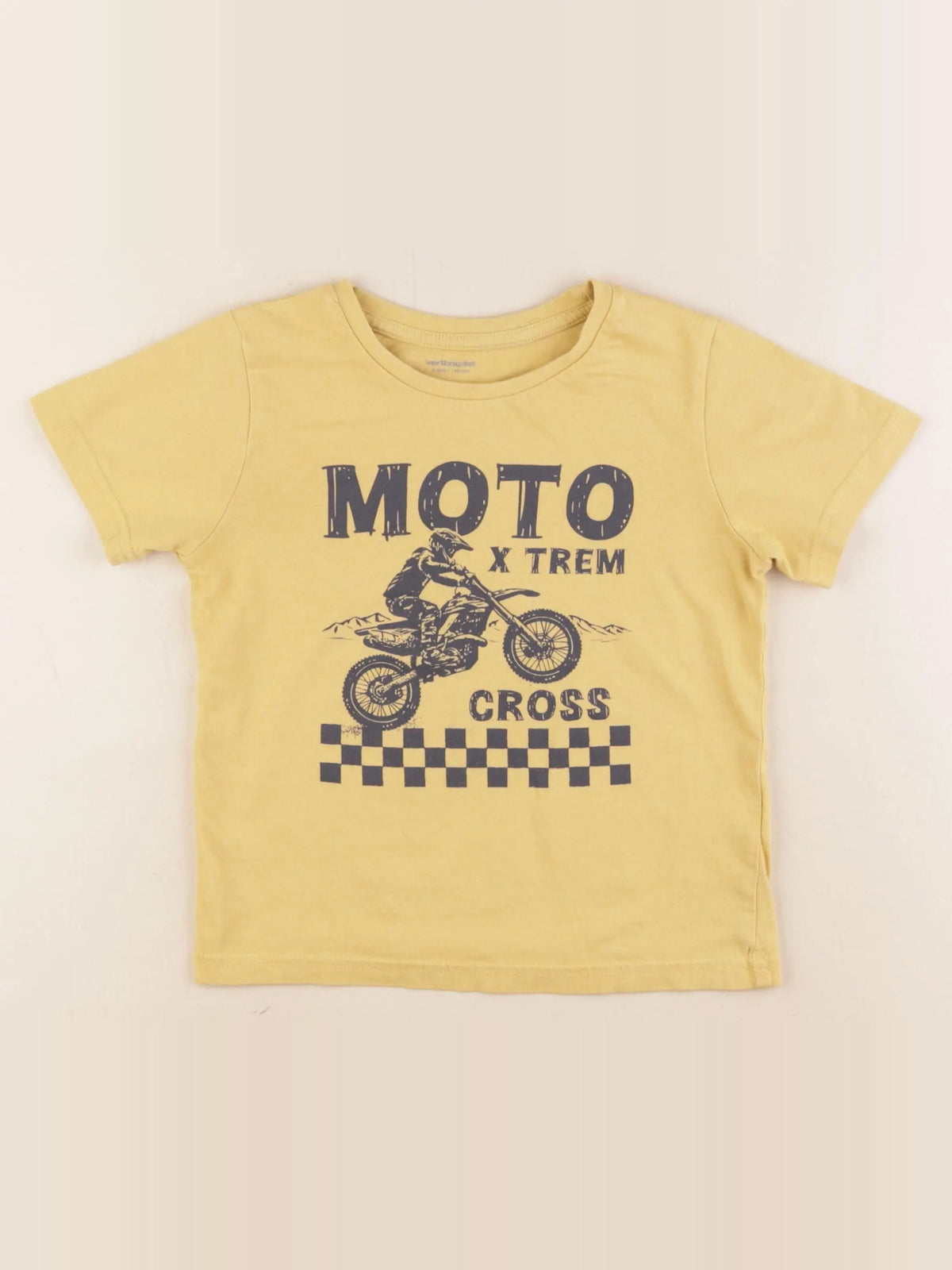 Vertbaudet - tee-shirt jaune - 6 ans
