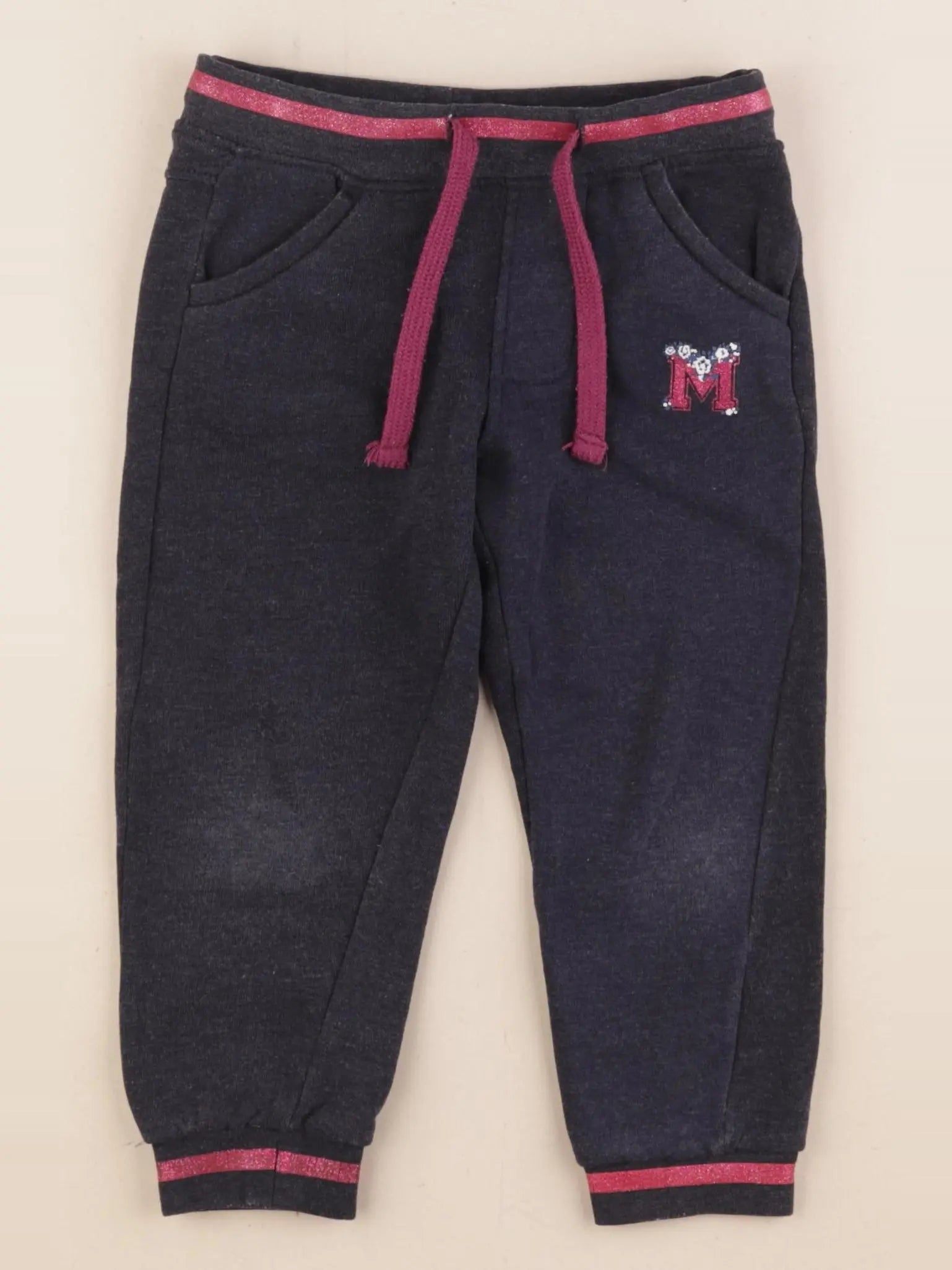 Vertbaudet - jogging doublé bleu - 3 ans