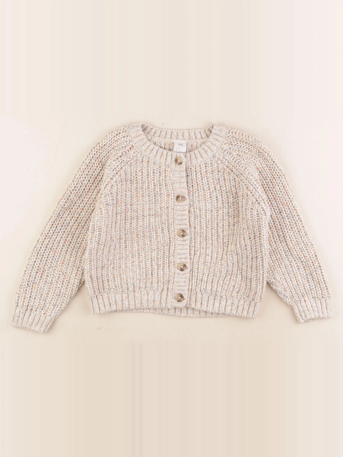 H&M - gilet beige - 3/4 ans