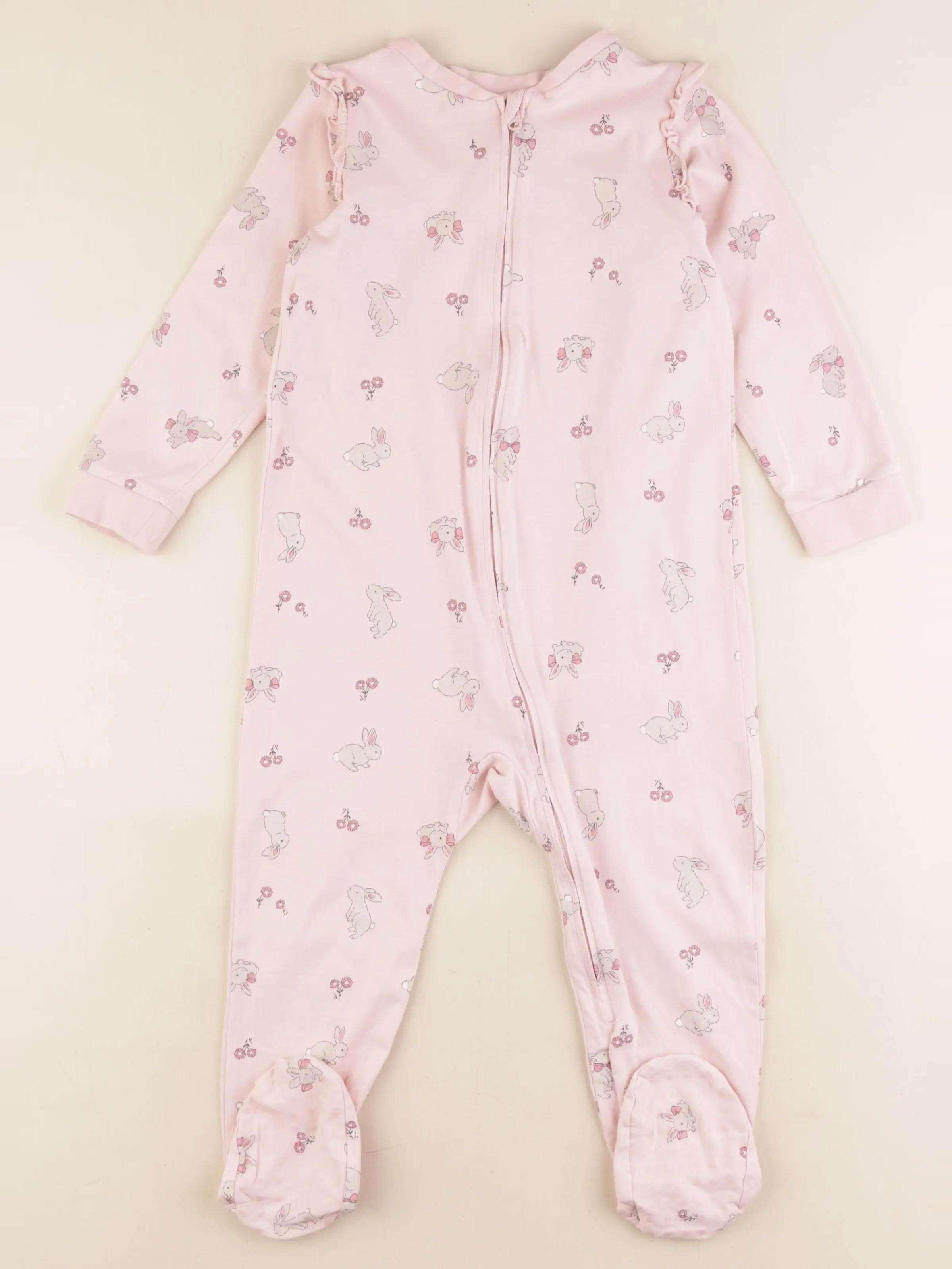 H&M - pyjama coton rose - 18/24 mois