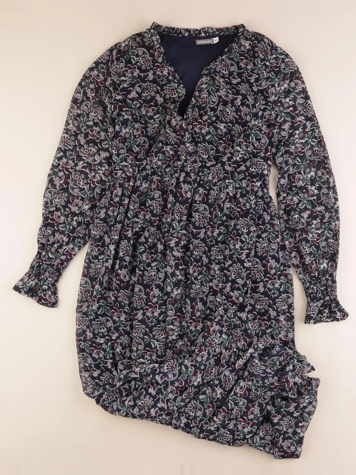 Vertbaudet - robe grossesse bleu, violet - 38
