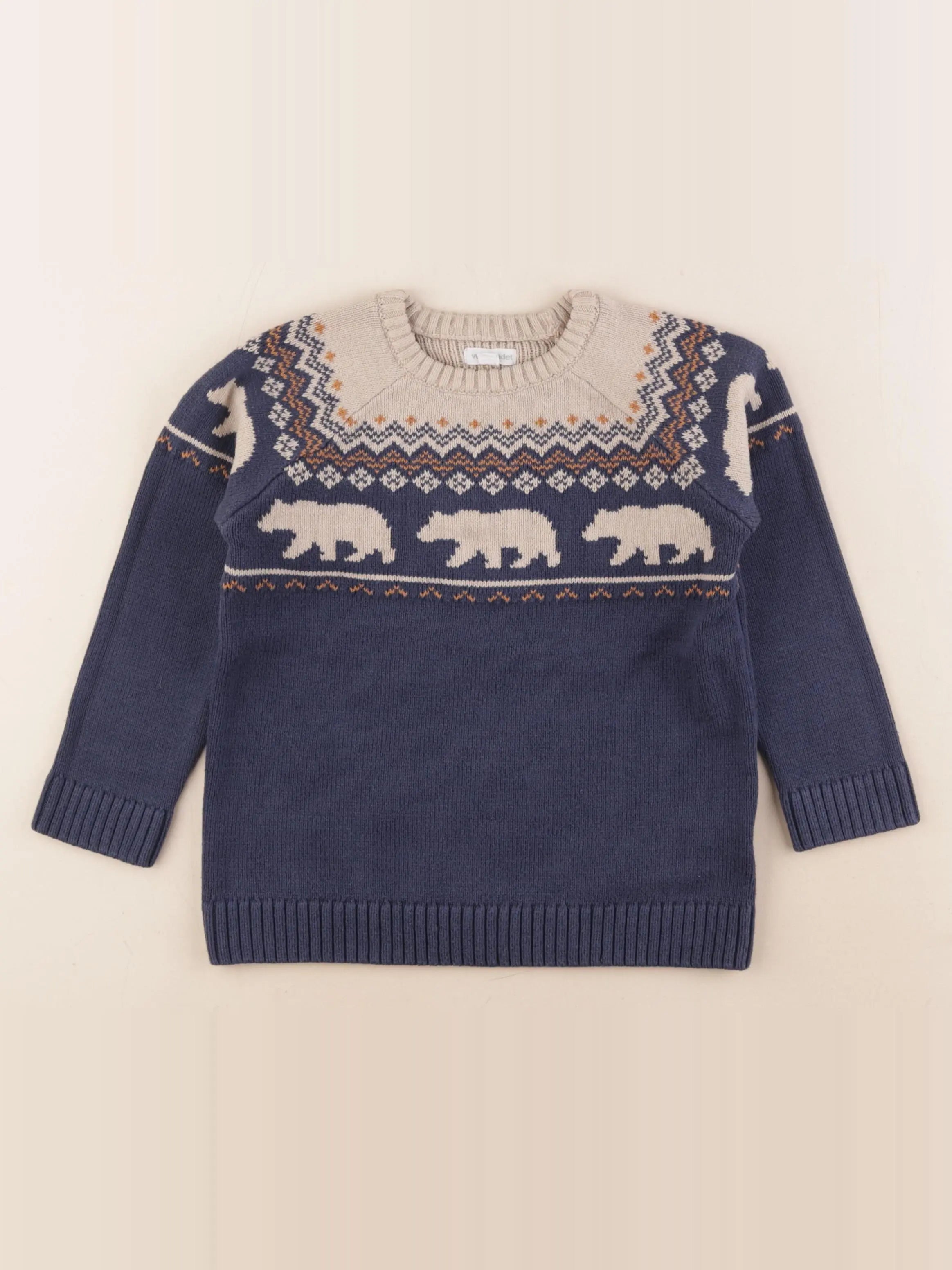 Vertbaudet - pull bleu - 5 ans