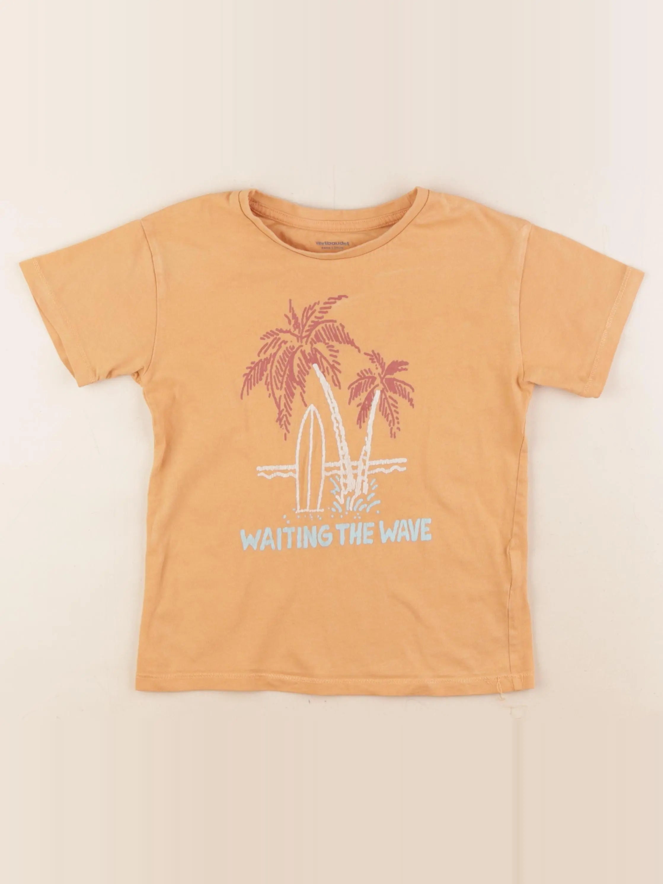Vertbaudet - tee-shirt orange - 6 ans
