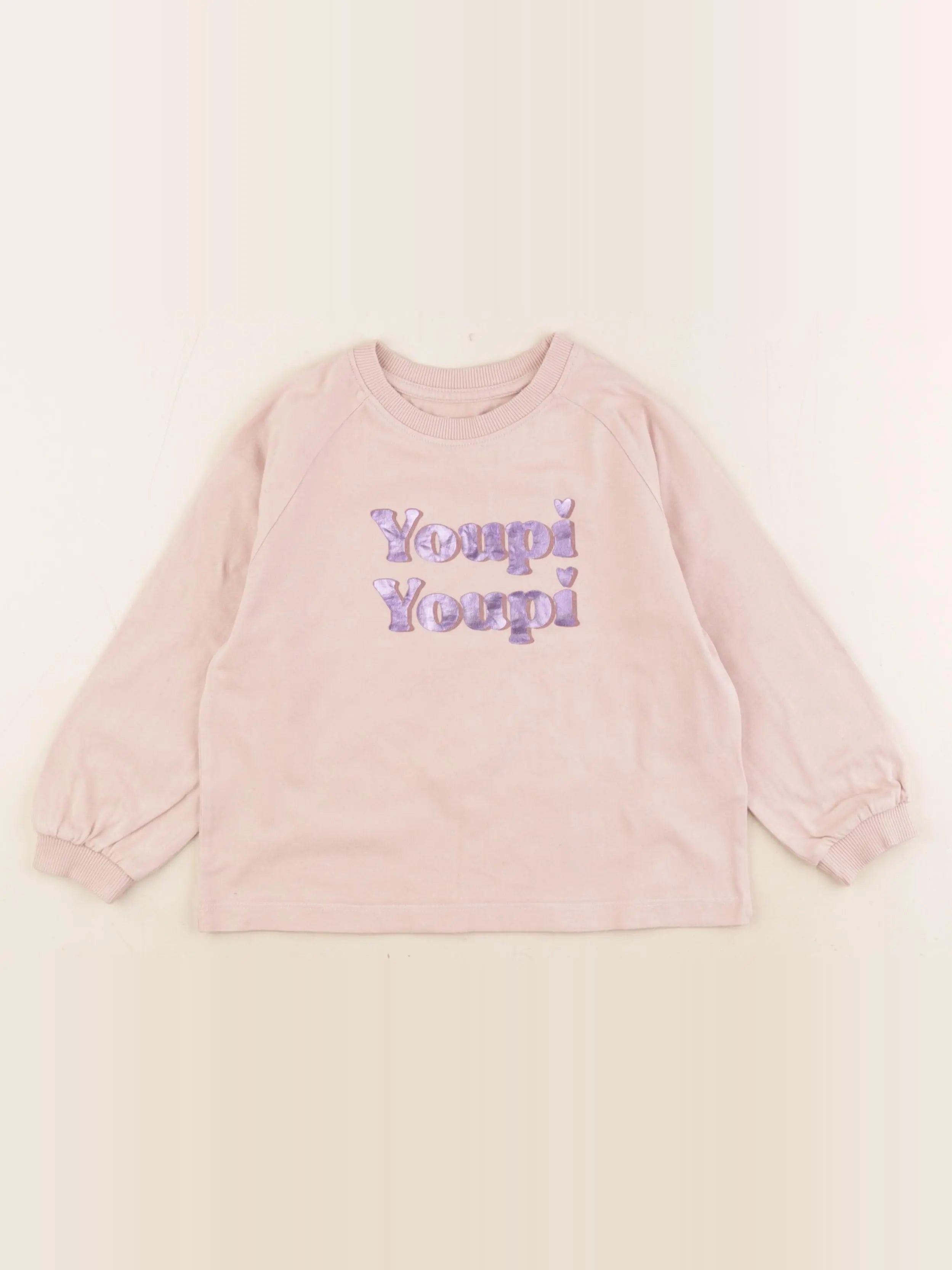Vertbaudet - tee-shirt rose - 4 ans