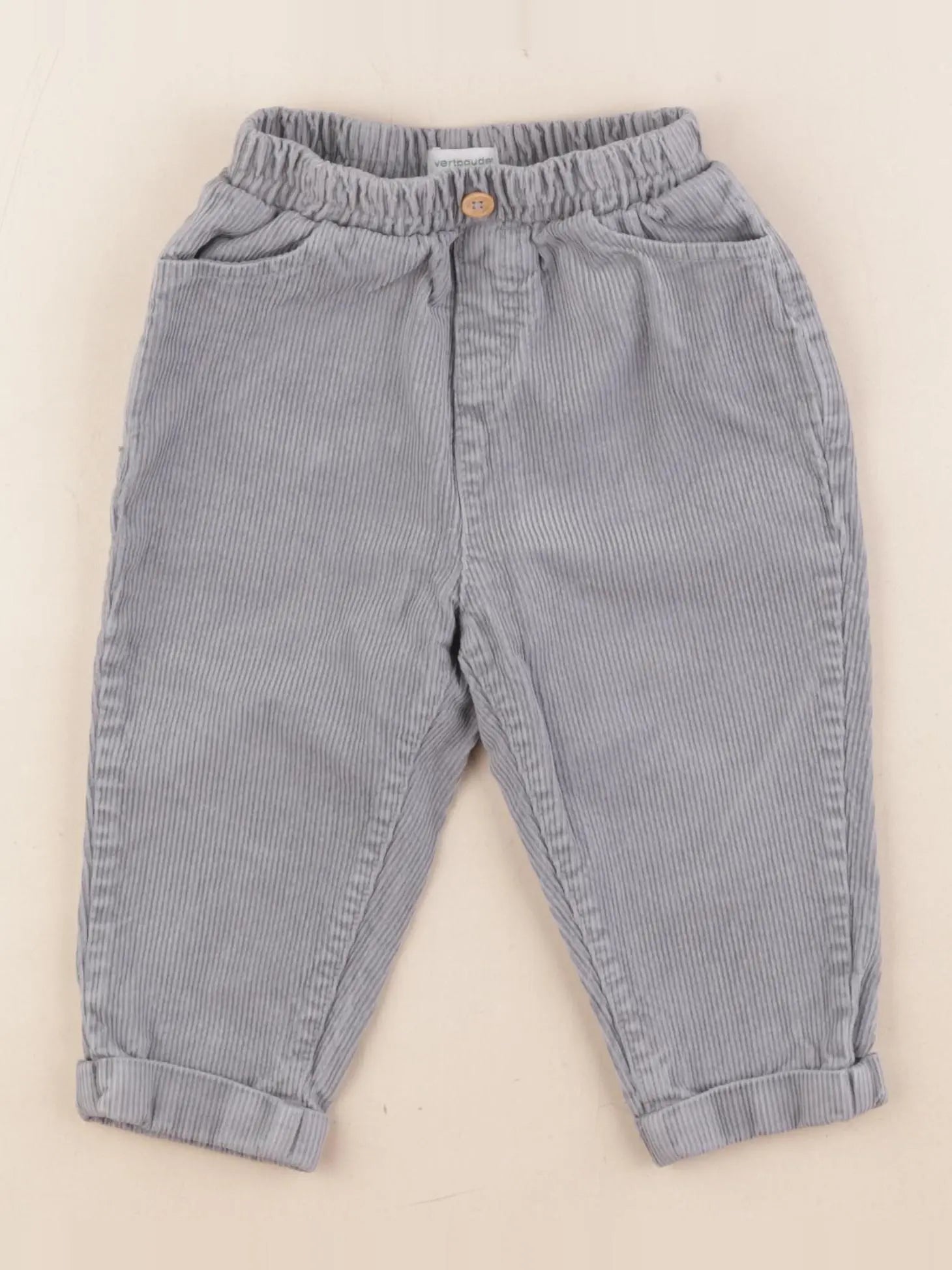 Vertbaudet - pantalon bleu - 18 mois