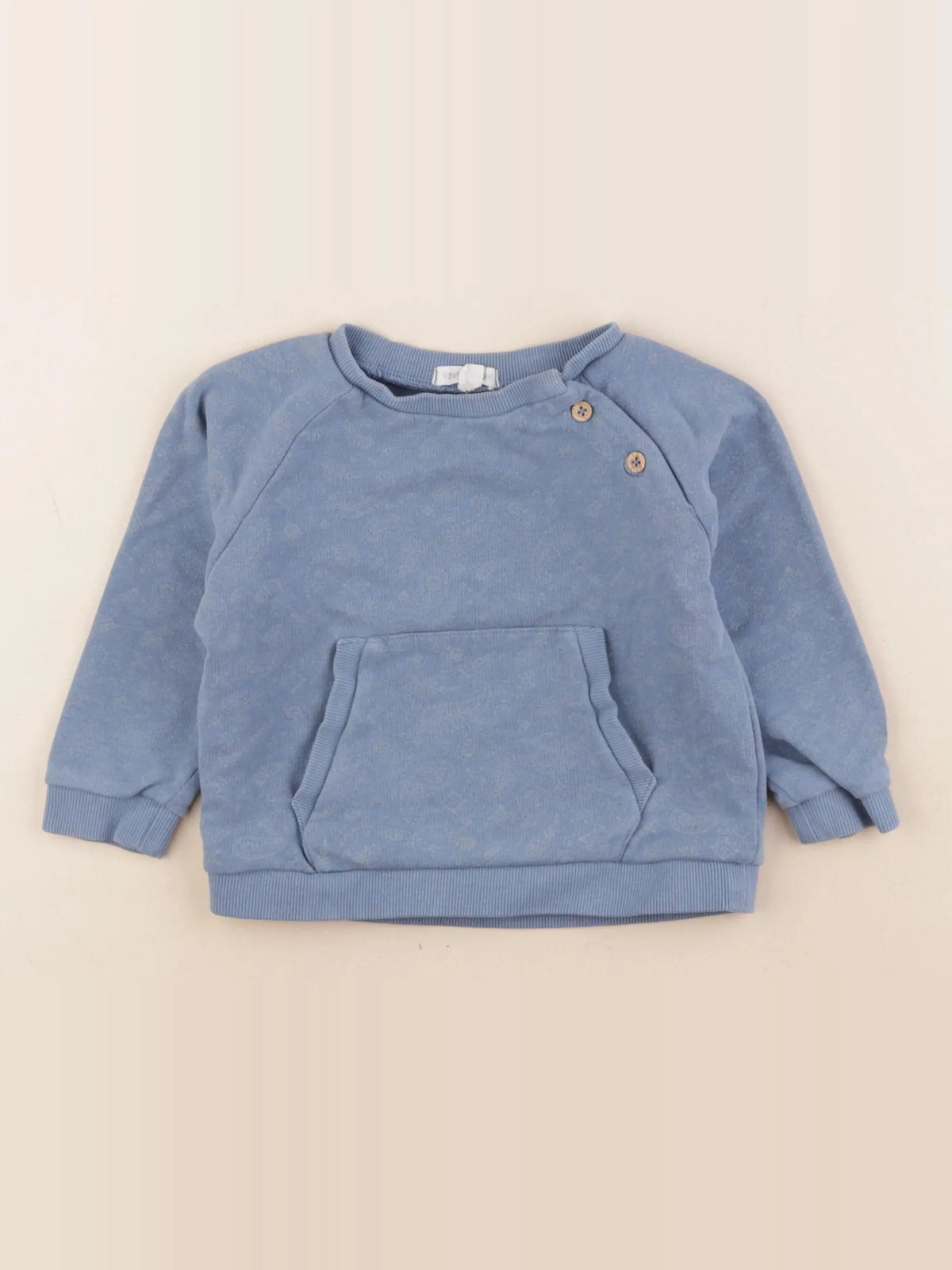 Vertbaudet - sweat bleu - 18 mois