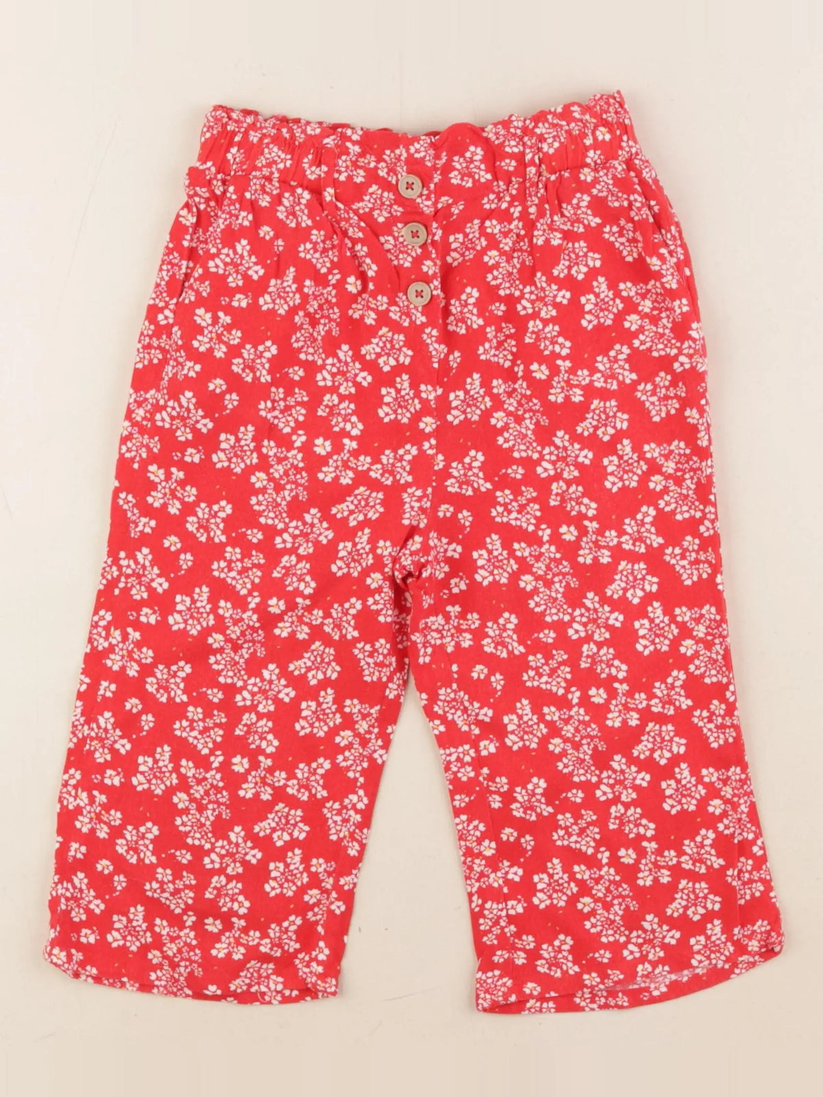 Vertbaudet - pantalon rouge - 5 ans