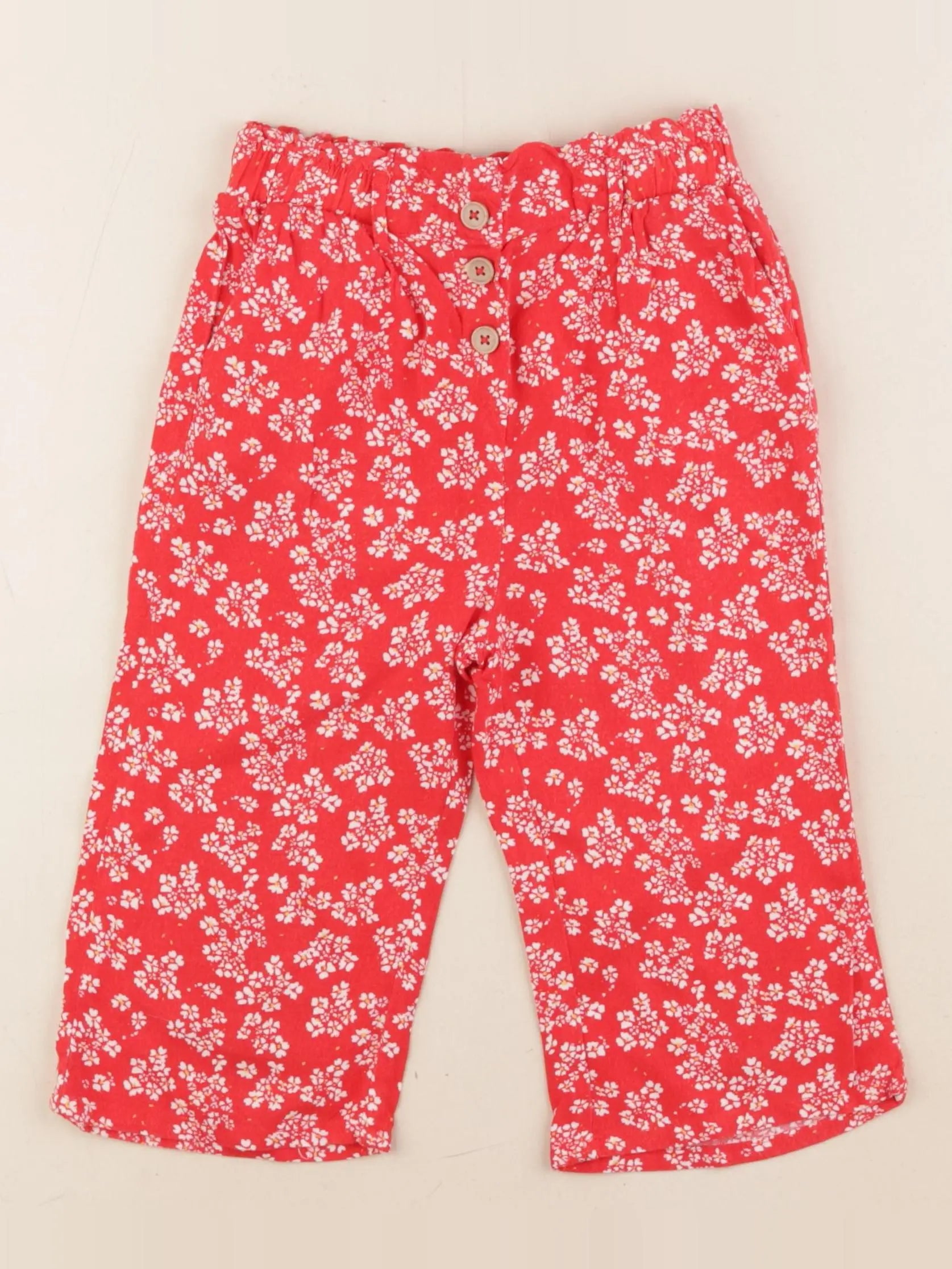 Vertbaudet - pantalon rouge - 5 ans