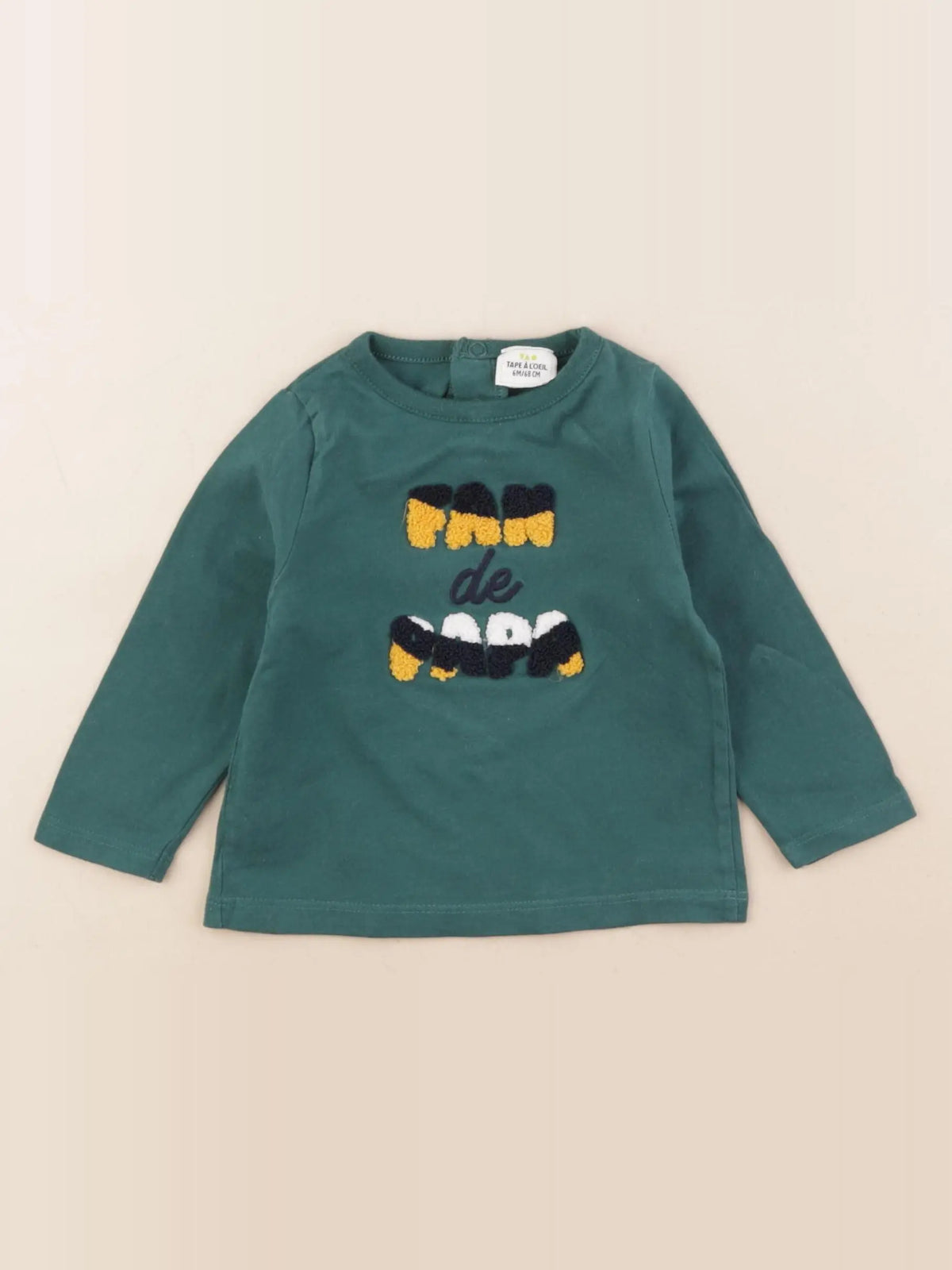 Tape à l'oeil - tee-shirt vert - 6 mois
