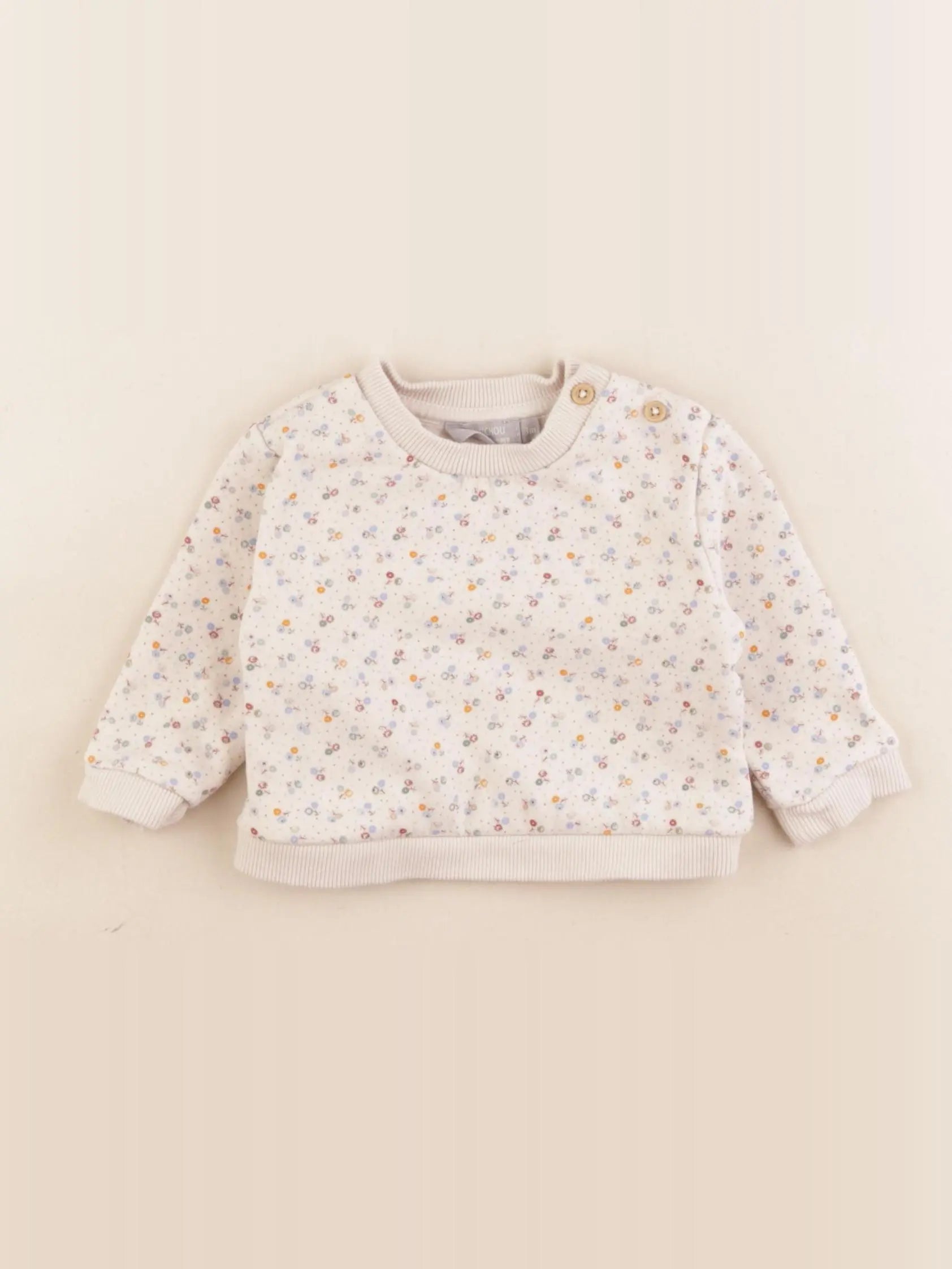 Boutchou - sweat beige - 3 mois