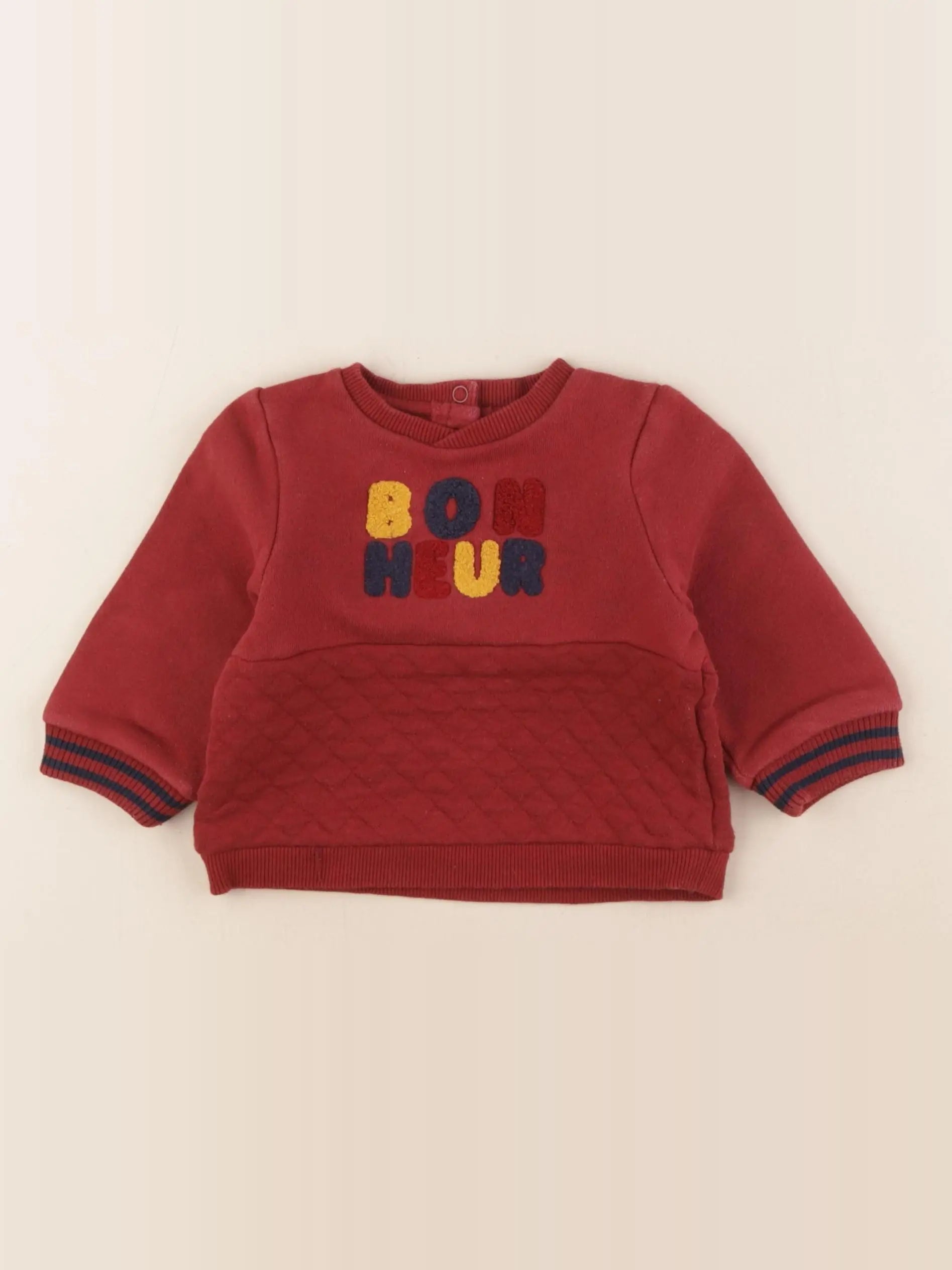 Tape à l'oeil - sweat rouge - 6 mois
