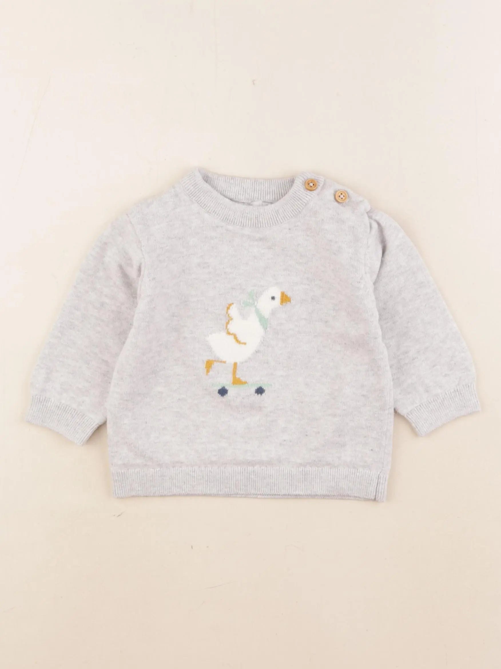 Cyrillus - pull gris - 6 mois