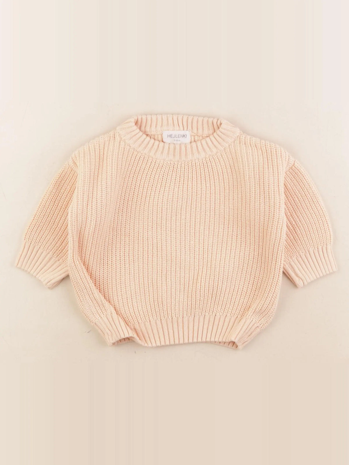 Hejlenki - pull orange - 0/9 mois