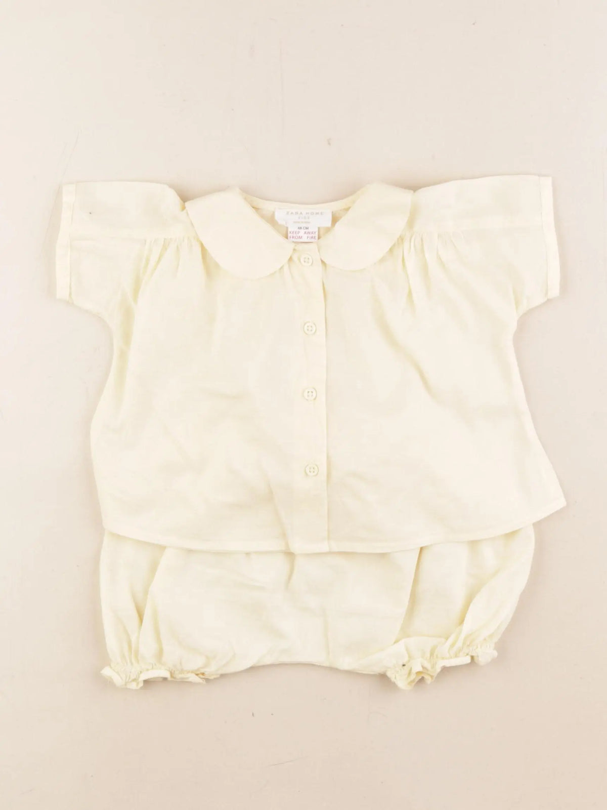 Zara - ensemble jaune - 3/6 mois