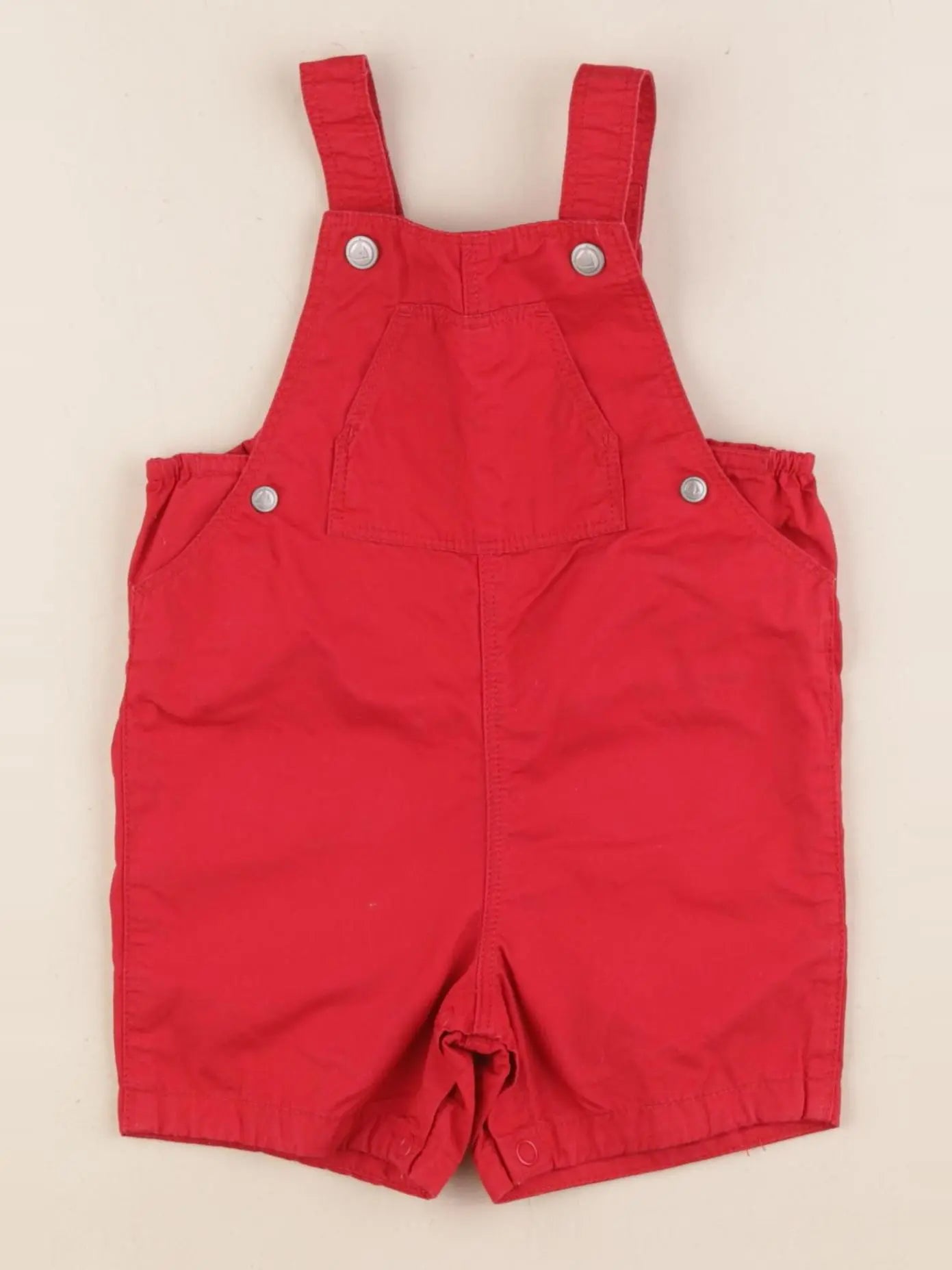Petit Bateau - salopette rouge - 6 mois