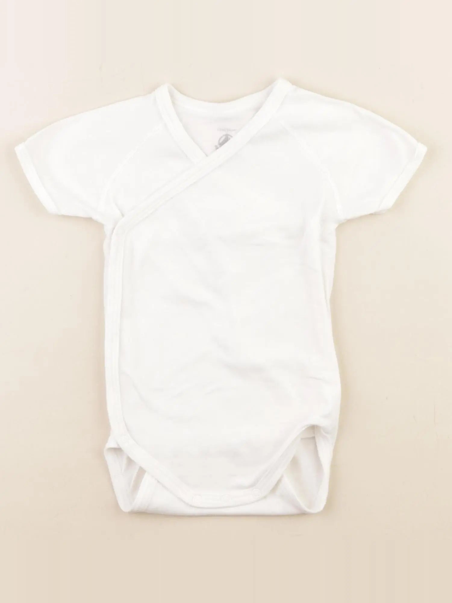 Petit Bateau - body blanc - 1 an