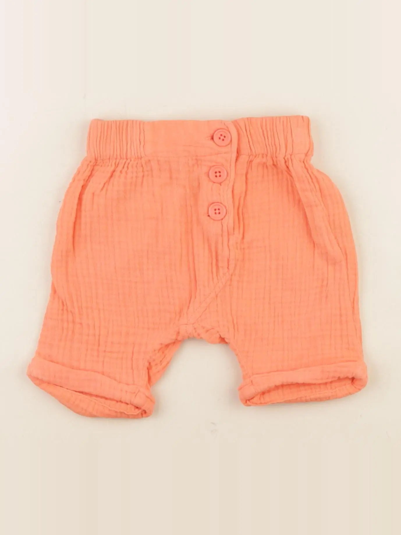 Moulin Roty - short orange fluo - 3 mois