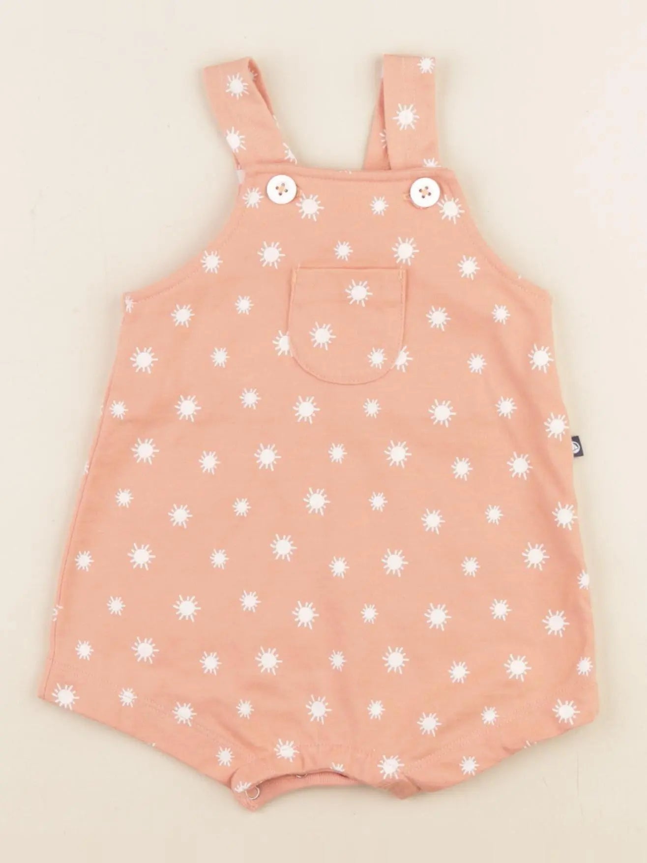 Petit Bateau - salopette orange - 3 mois
