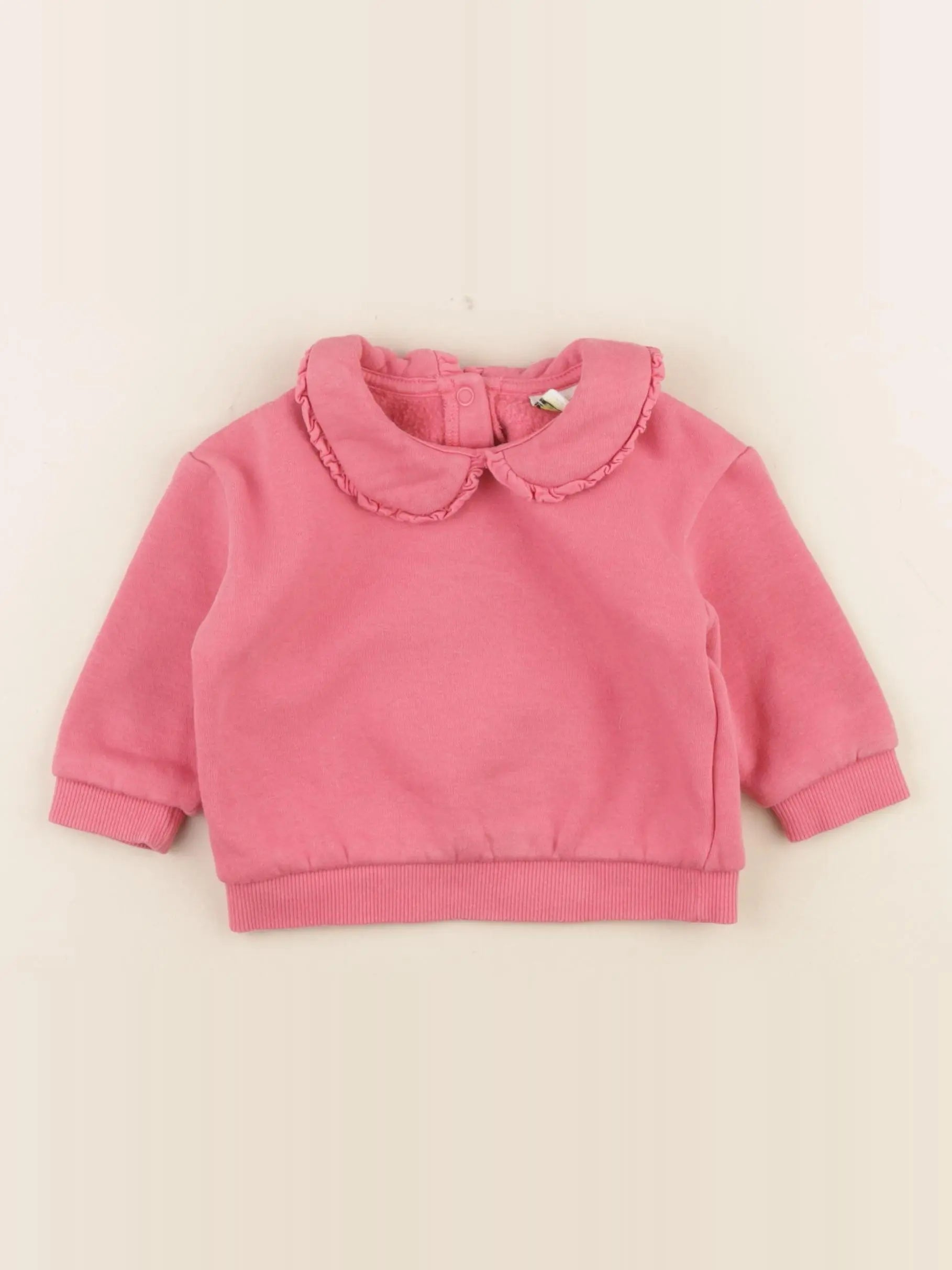 Tape à l'oeil - sweat rose - 1 an
