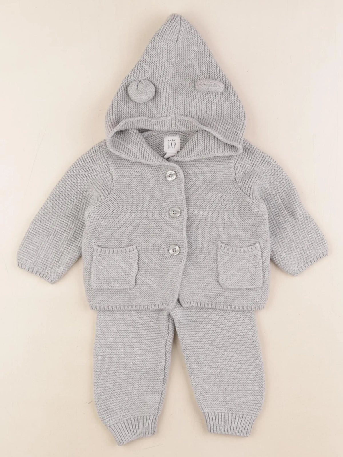 GAP - ensemble gris - 3/6 mois