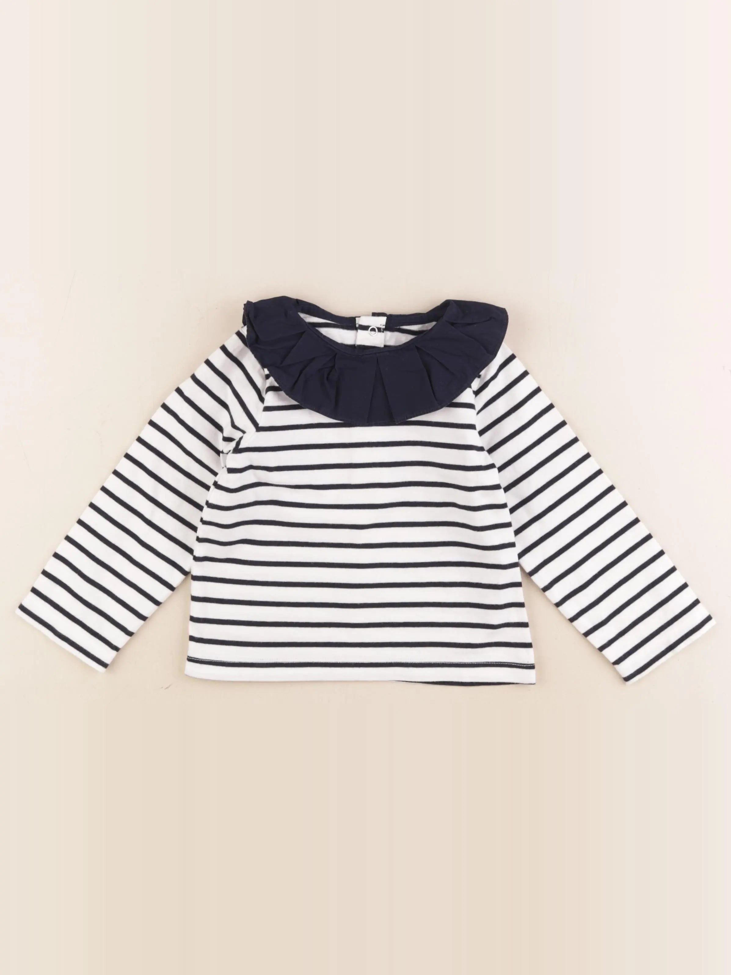 Jacadi - tee-shirt blanc, bleu - 36 mois