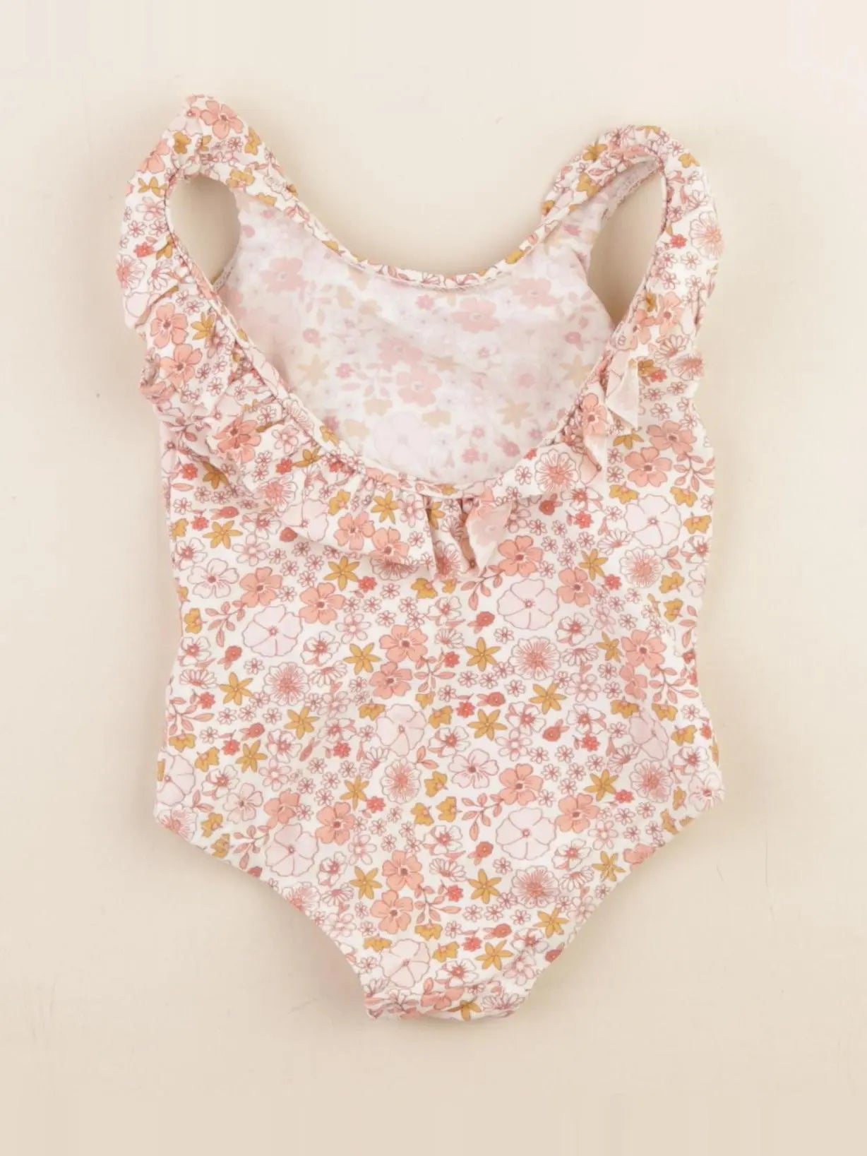 Vertbaudet - maillot de bain orange - 9 mois