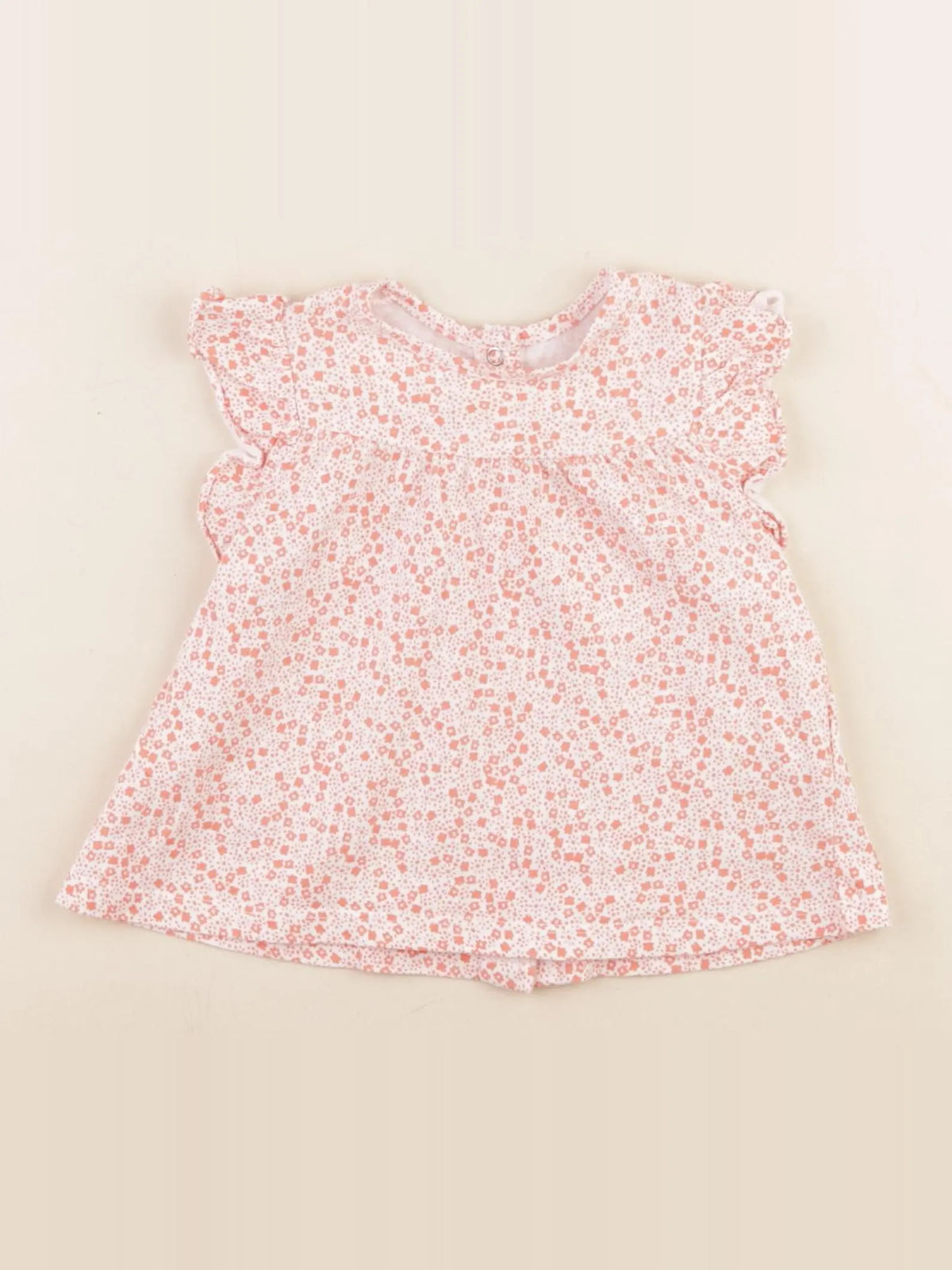 Vertbaudet - tee-shirt orange - 12 mois