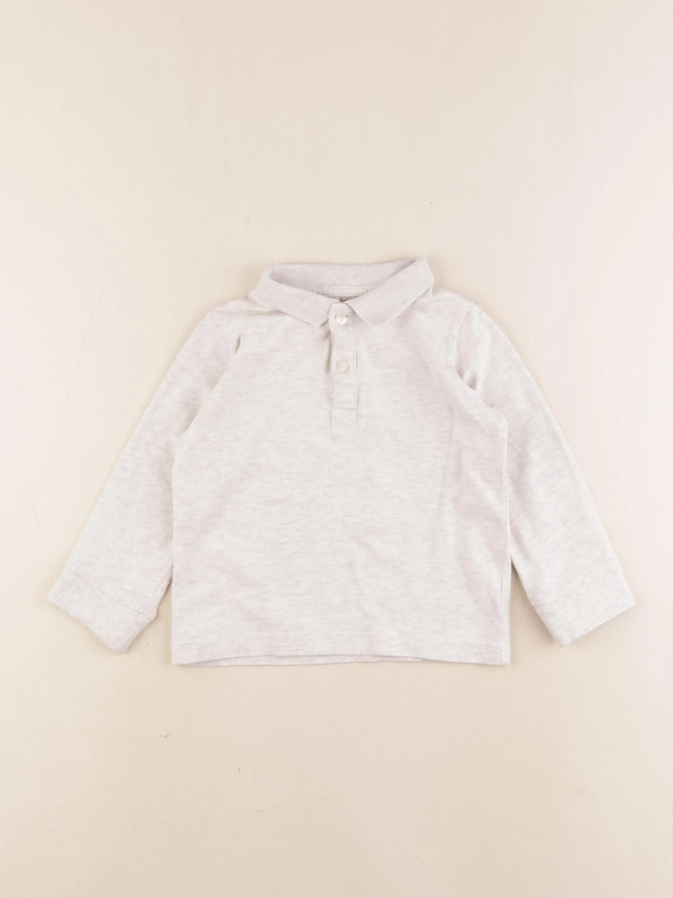 Vertbaudet - polo gris - 3 ans