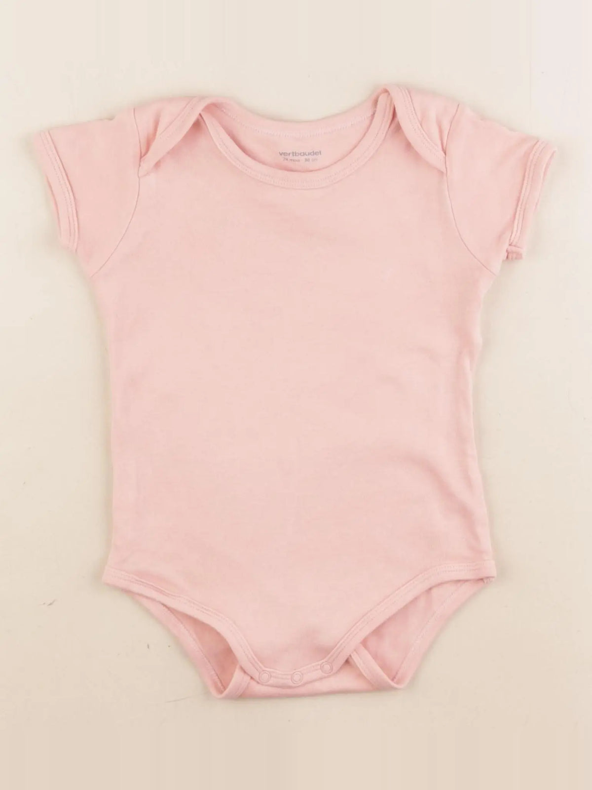 Vertbaudet - body rose - 24 mois