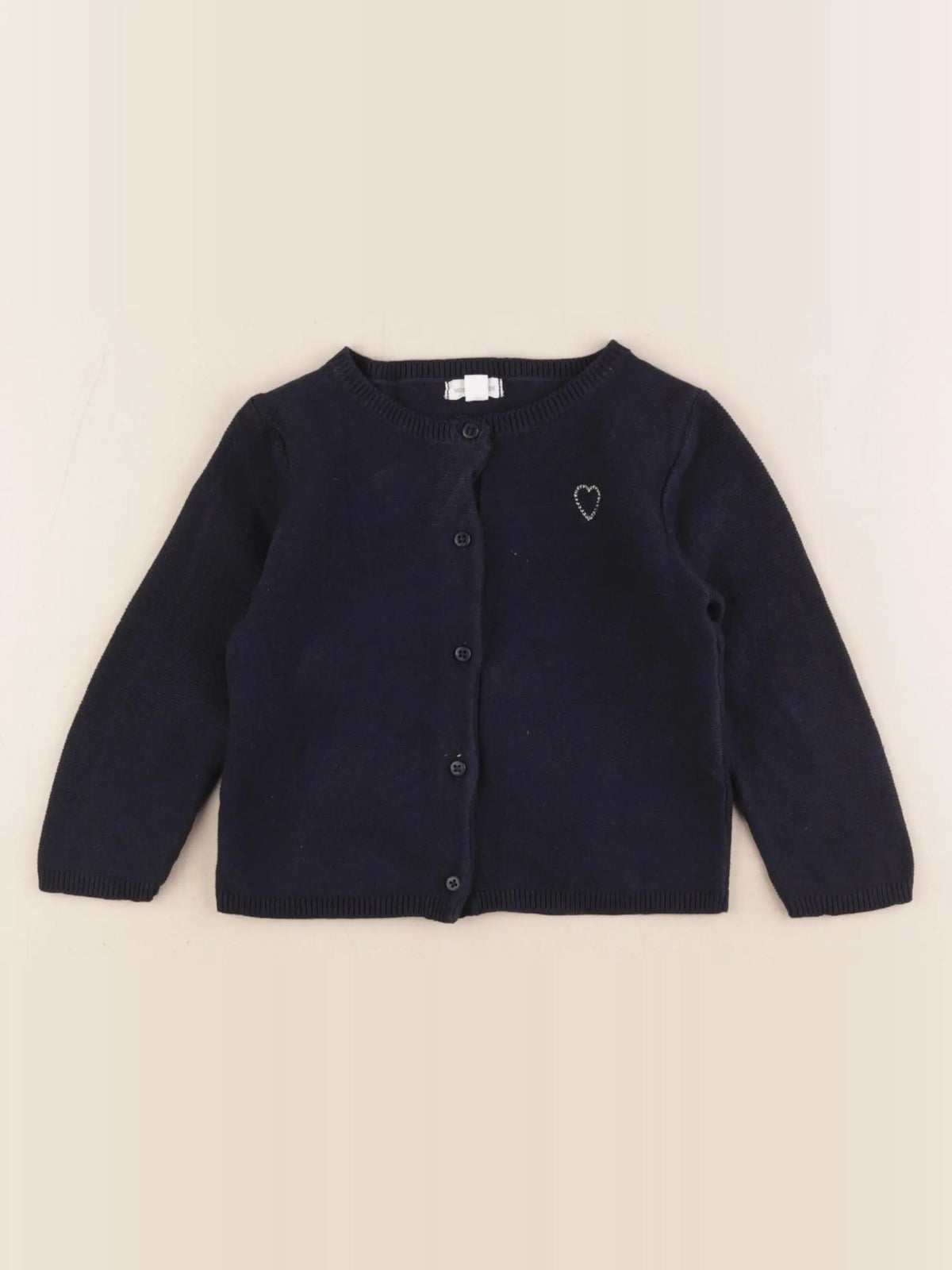Vertbaudet - gilet bleu - 18 mois