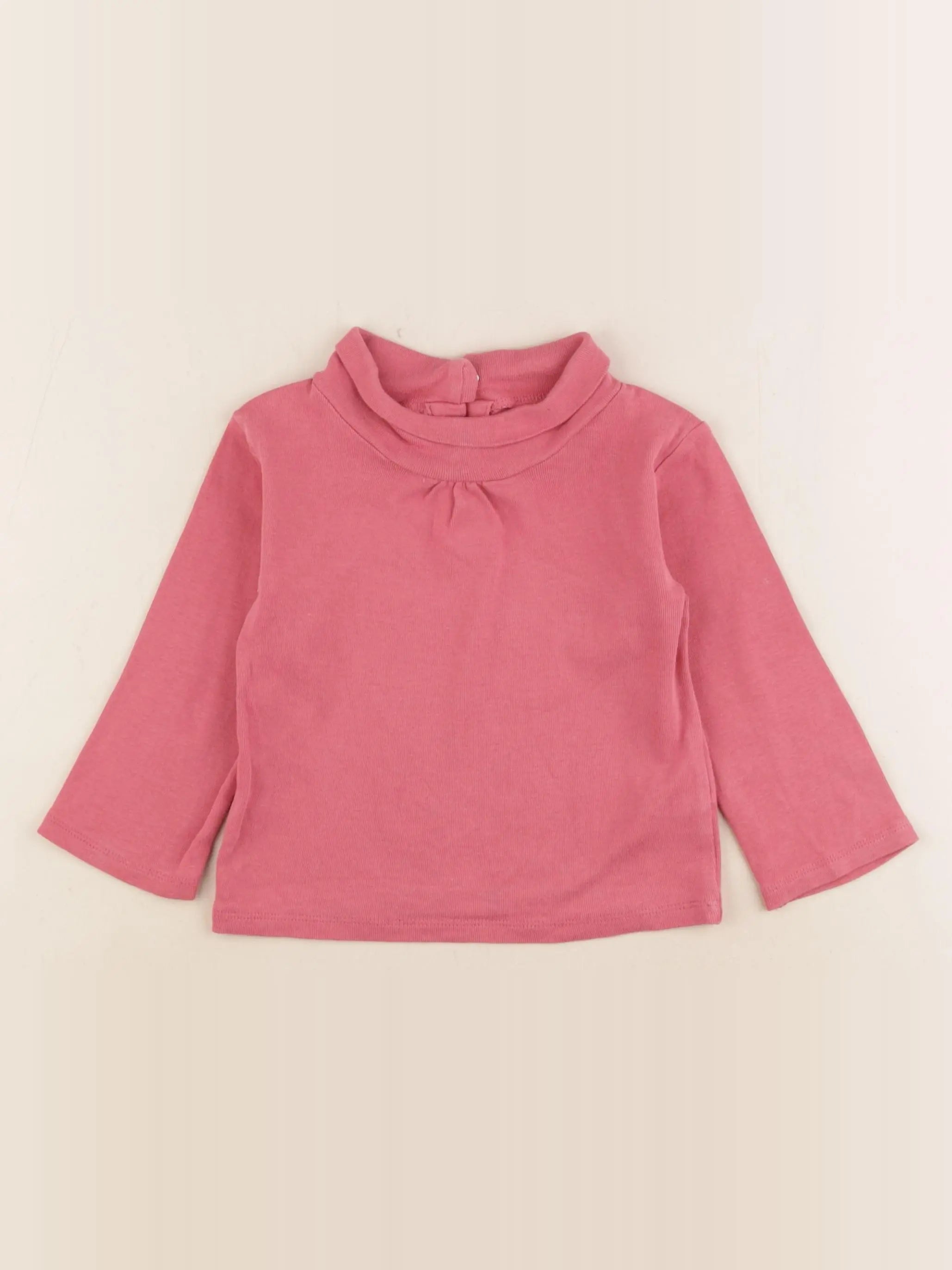 Vertbaudet - sous-pull rose - 18 mois