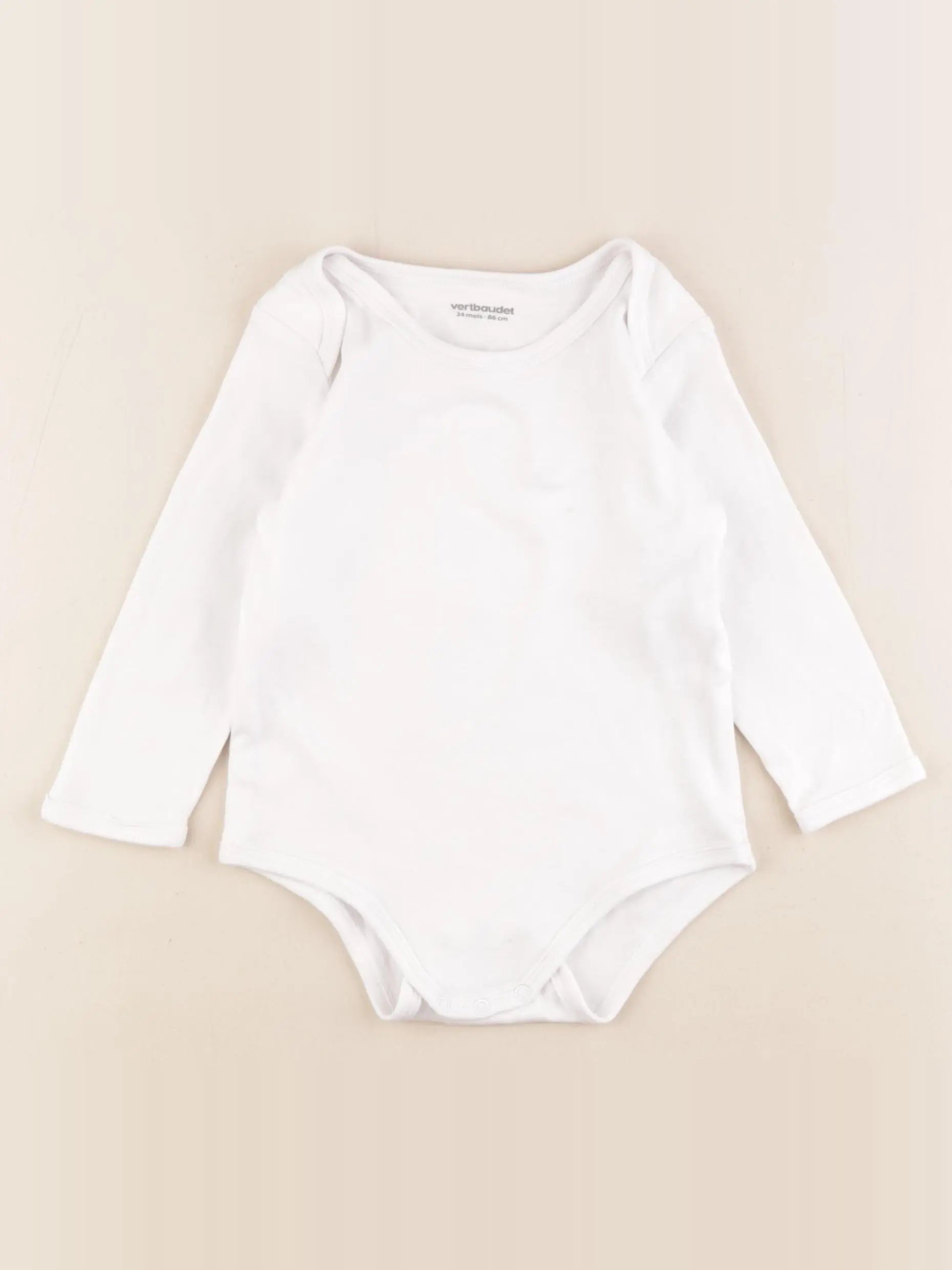 Vertbaudet - body blanc - 24 mois