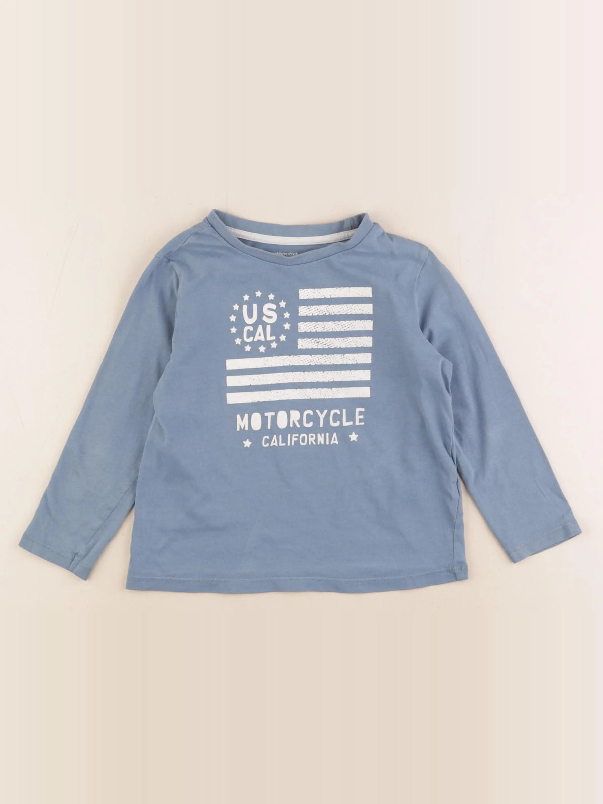 Vertbaudet - tee-shirt bleu - 5 ans