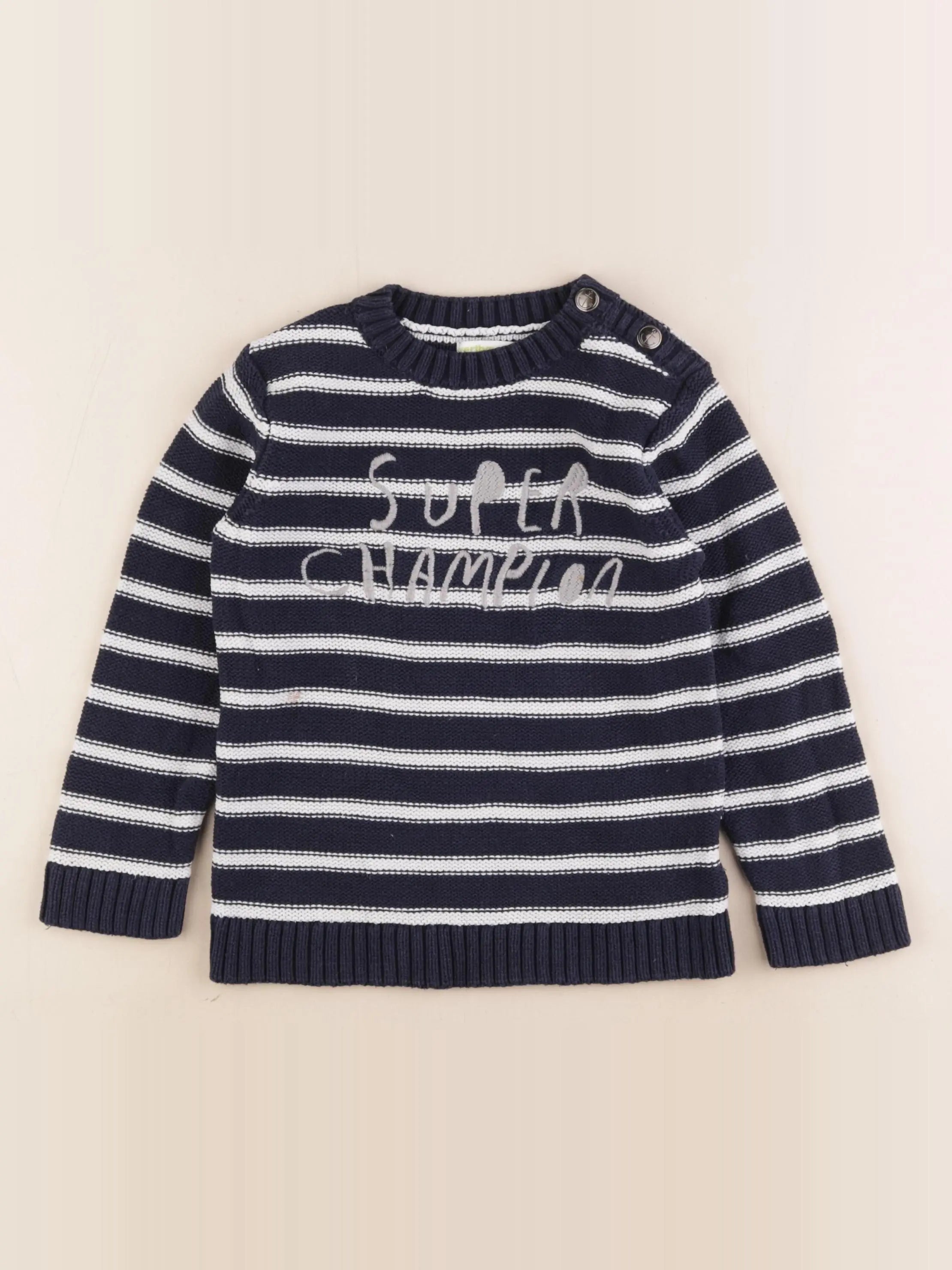 Vertbaudet - pull bleu - 4 ans