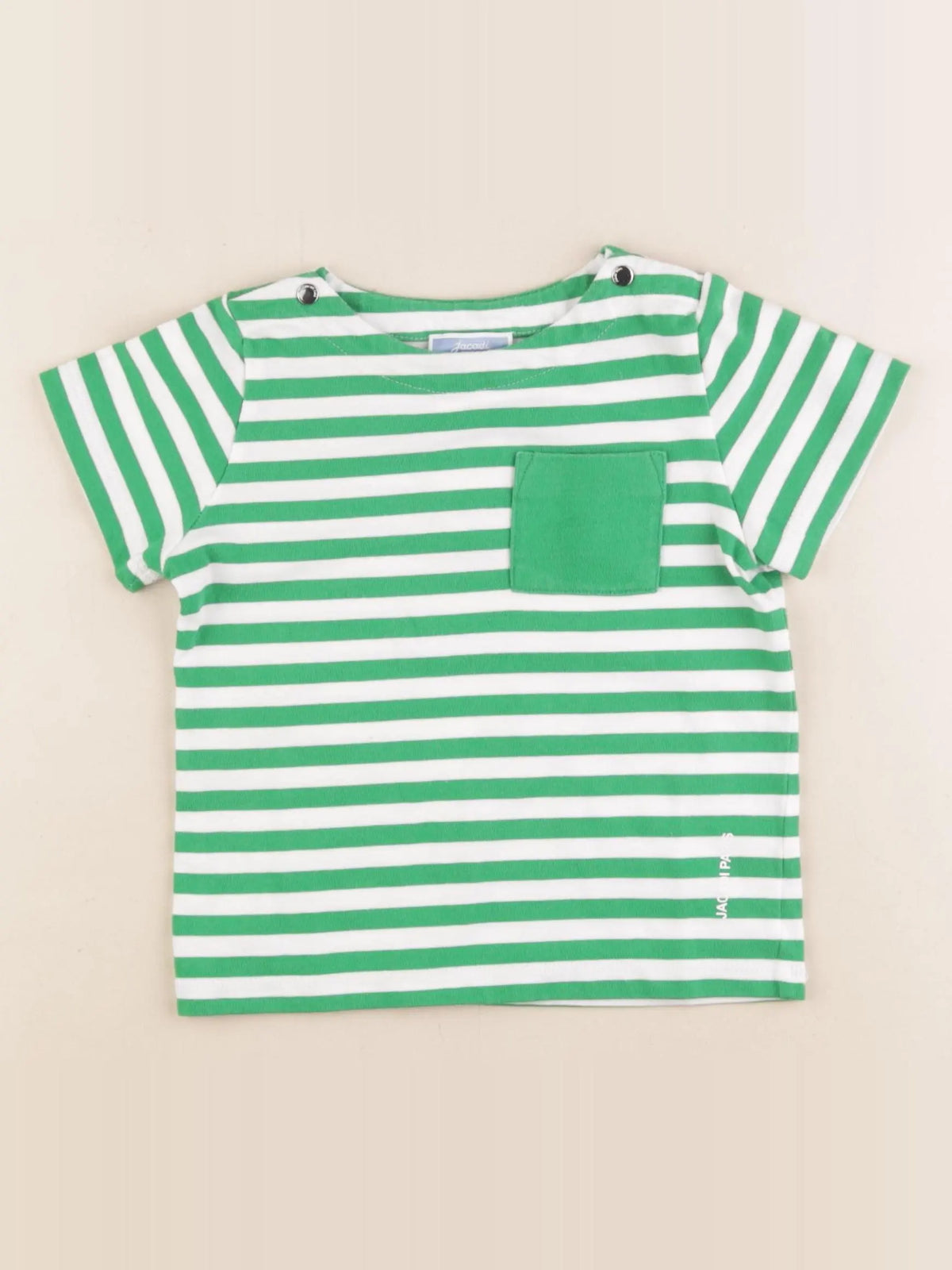 Jacadi - tee-shirt blanc, vert - 3 ans