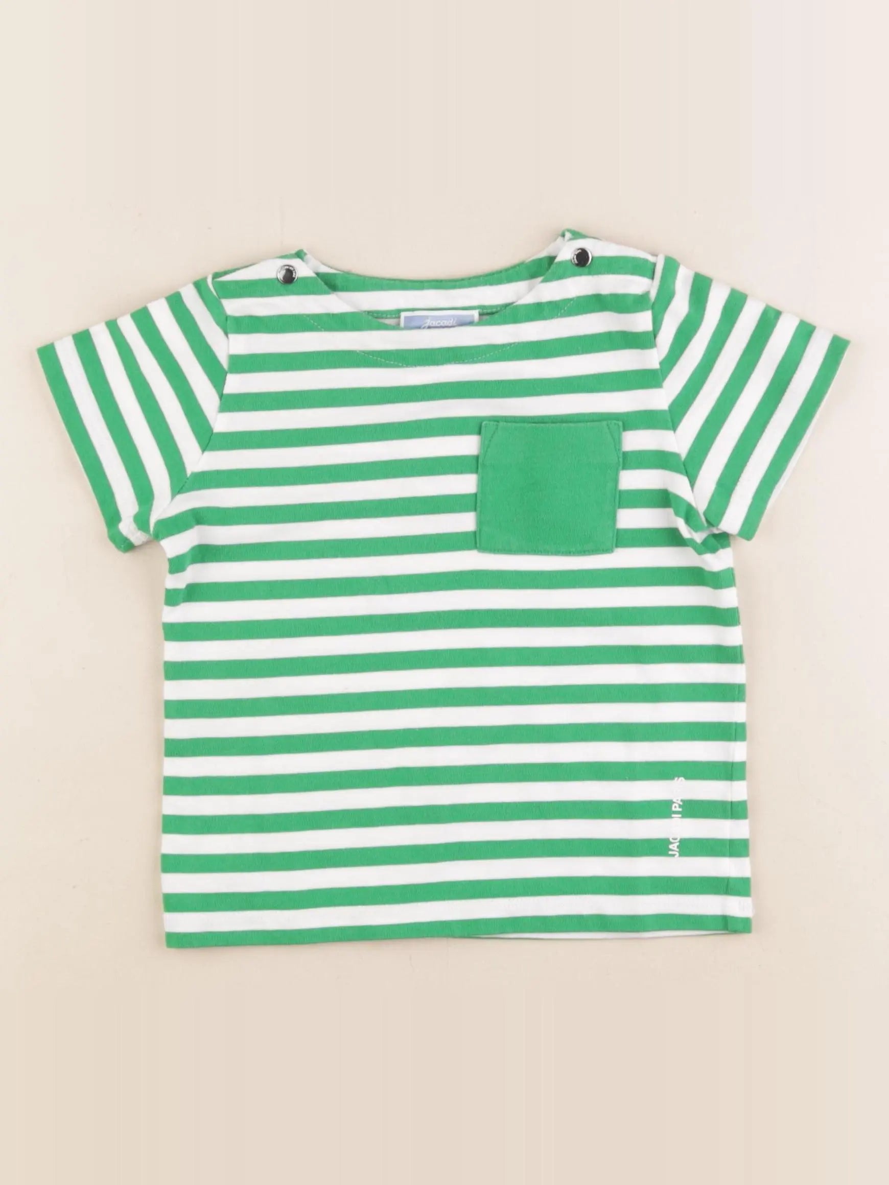 Jacadi - tee-shirt blanc, vert - 3 ans