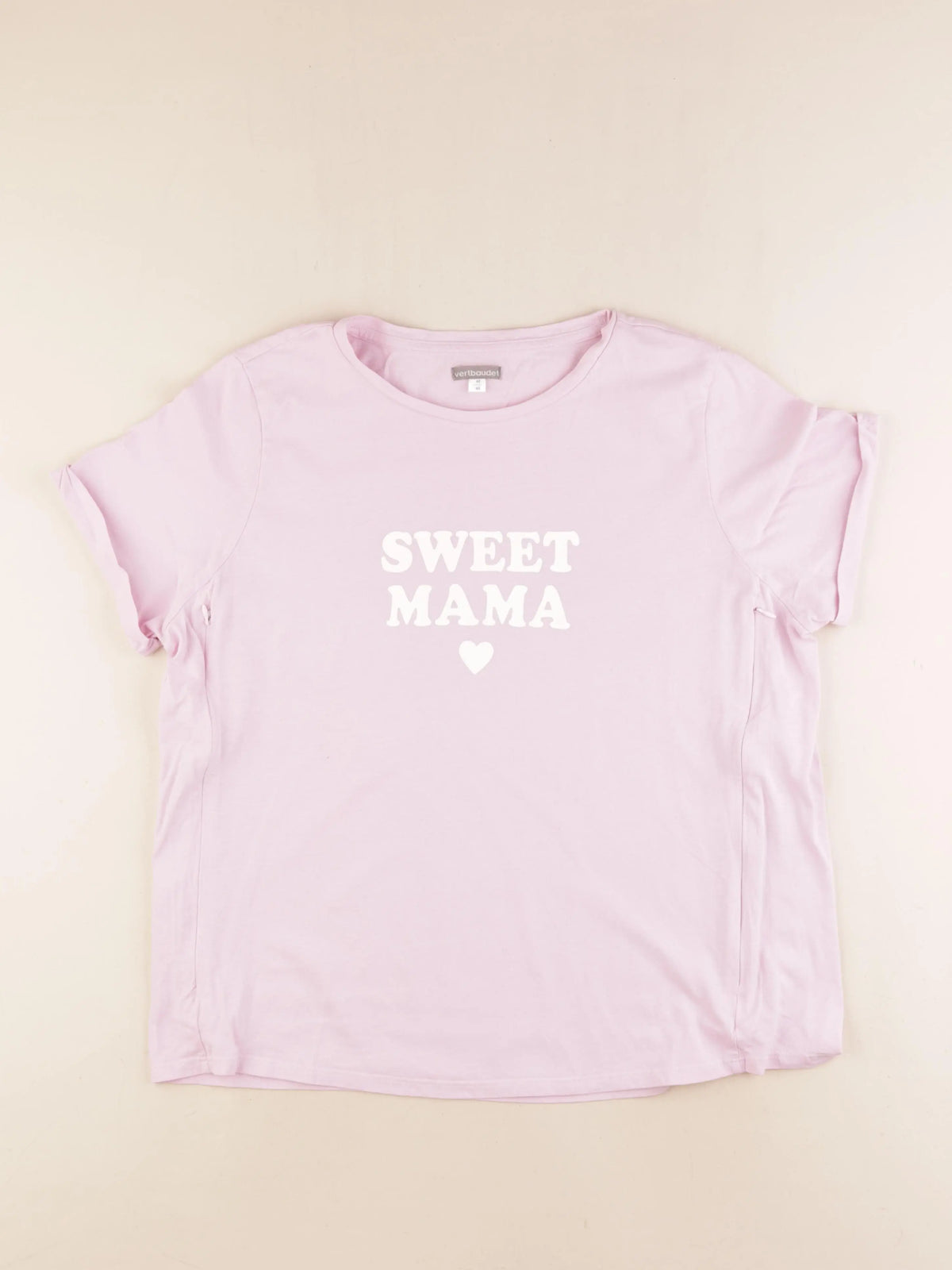 Vertbaudet - tee-shirt grossesse, allaitement rose - 46 à 48