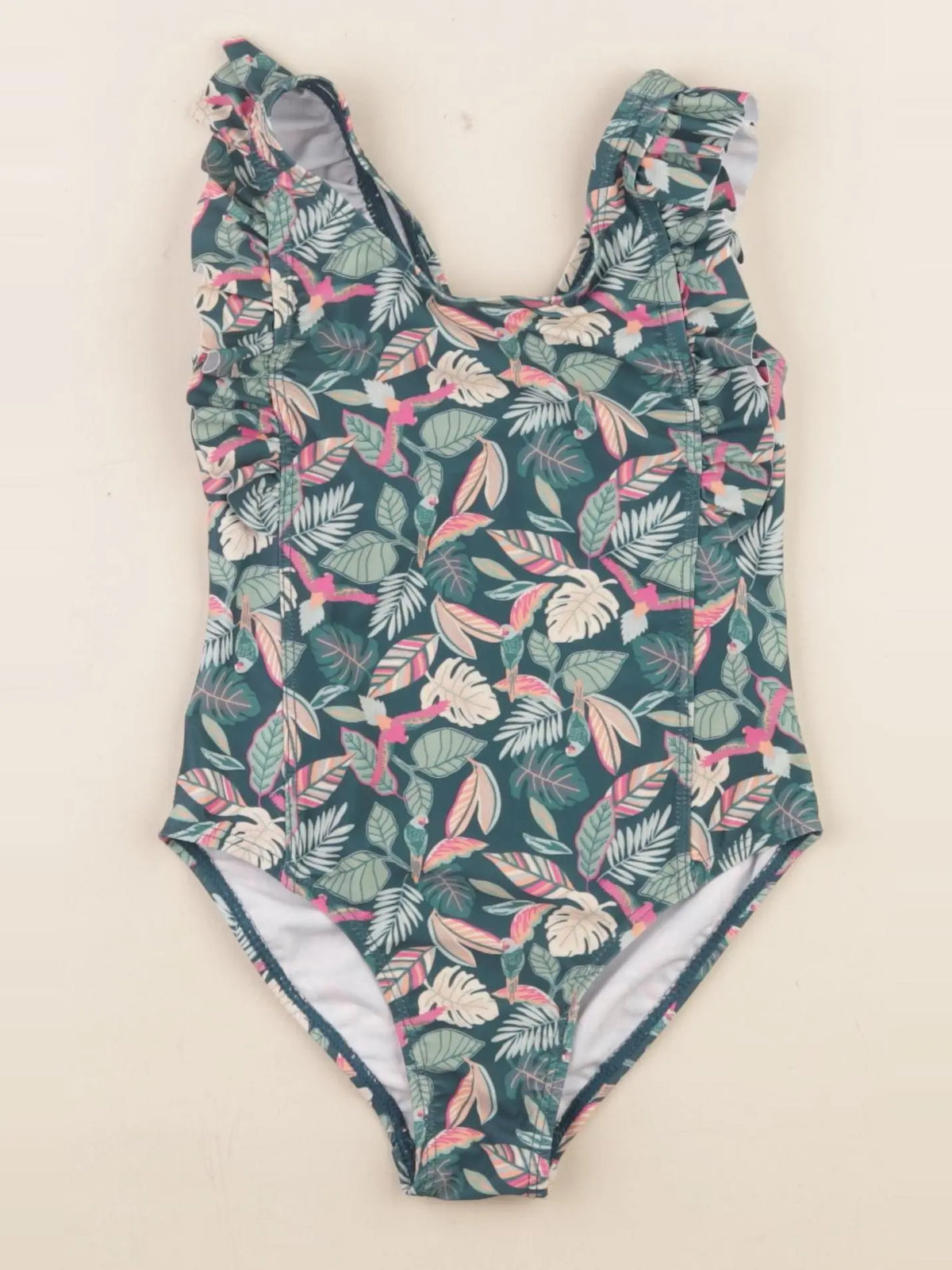 Vertbaudet - maillot de bain vert - 4 ans
