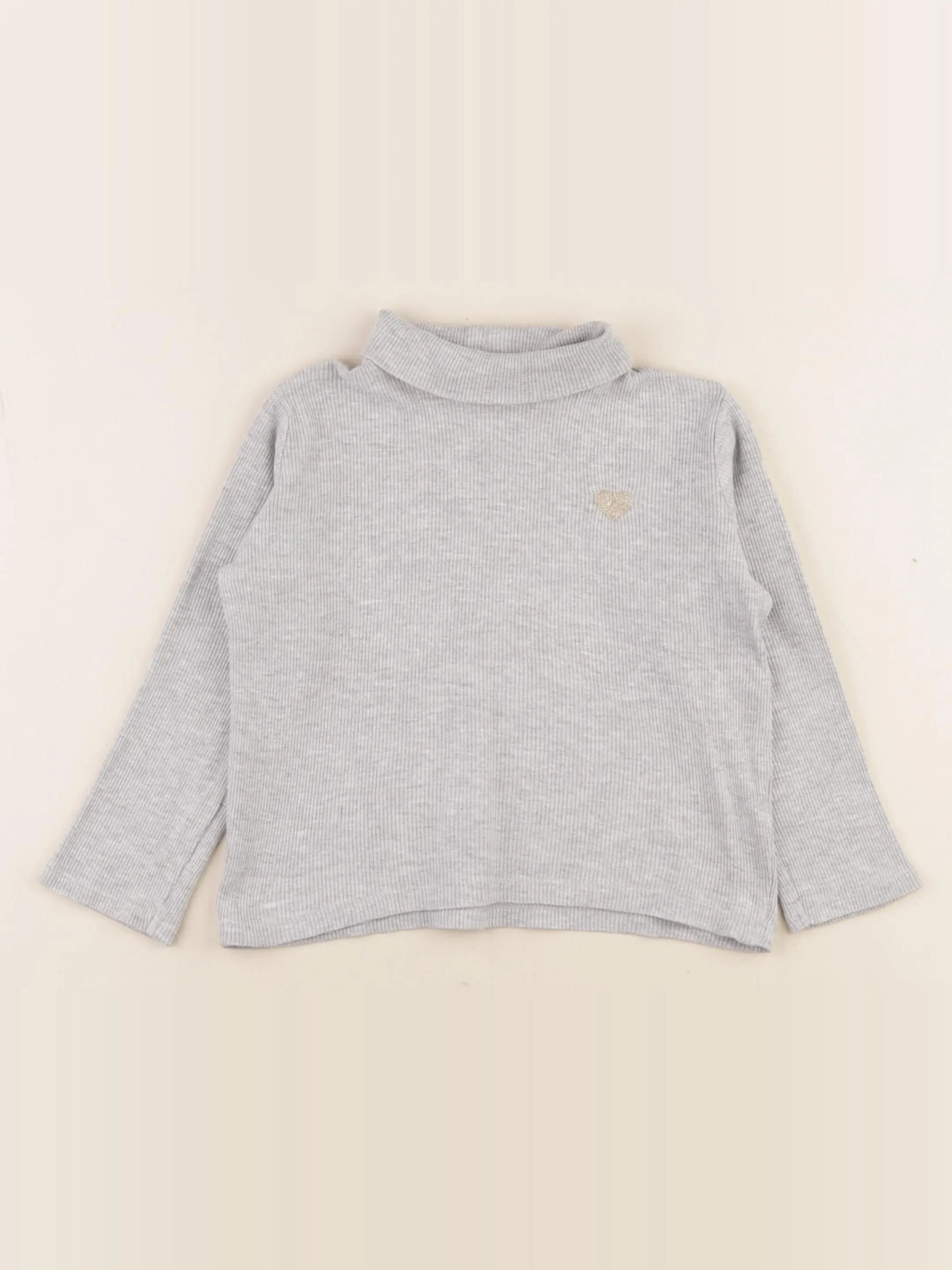 Vertbaudet - sous-pull gris - 4 ans