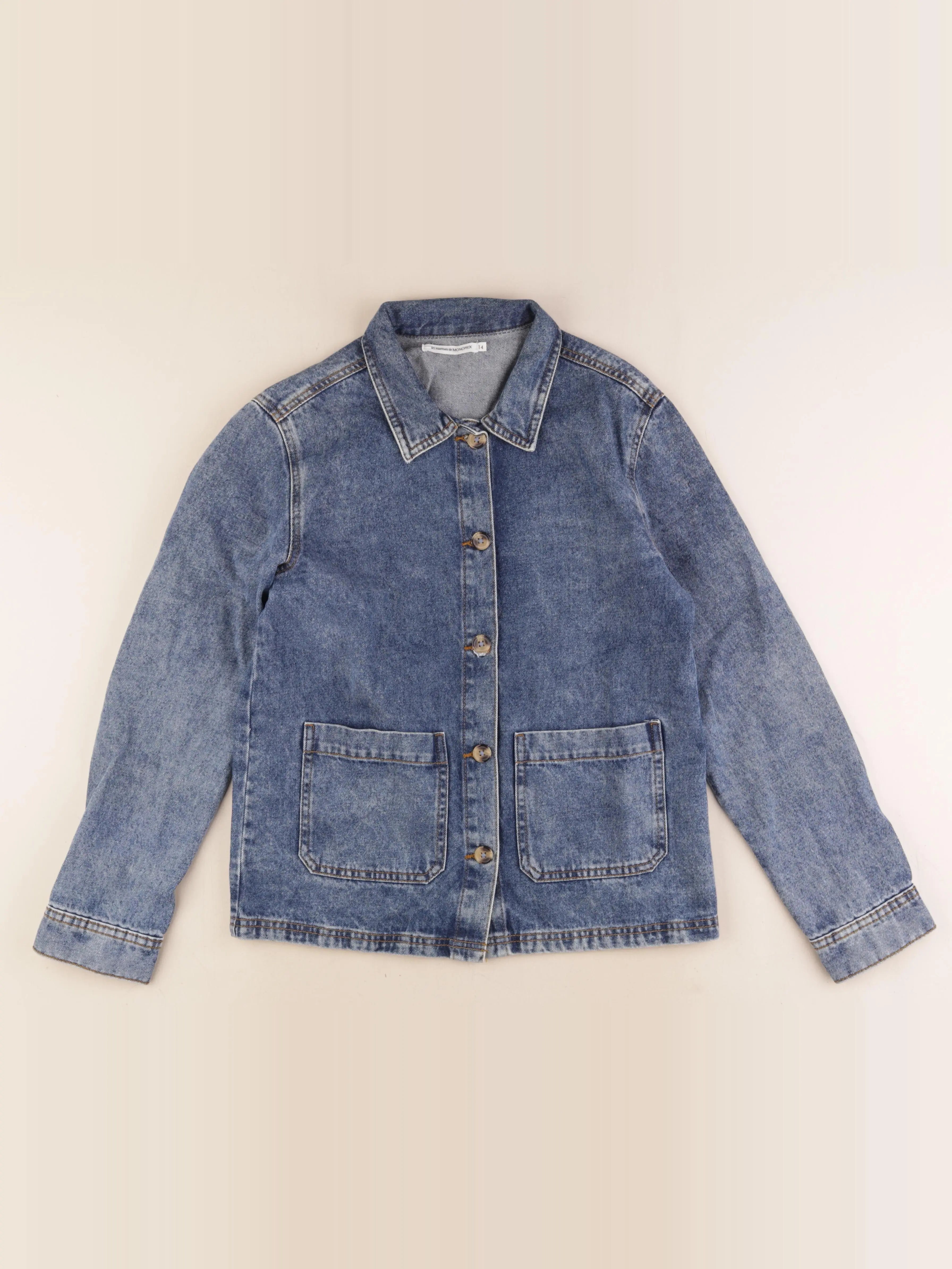Monoprix - veste bleu - 14 ans
