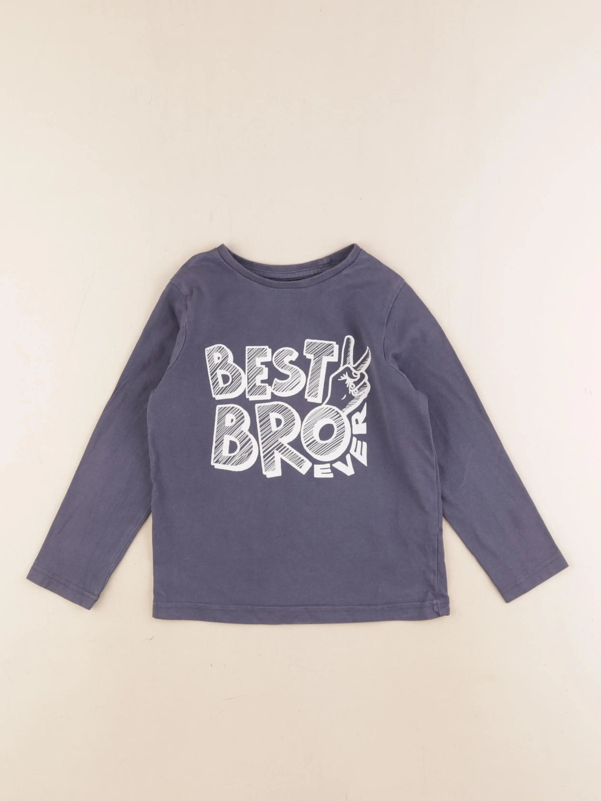 Vertbaudet - tee-shirt bleu - 5 ans