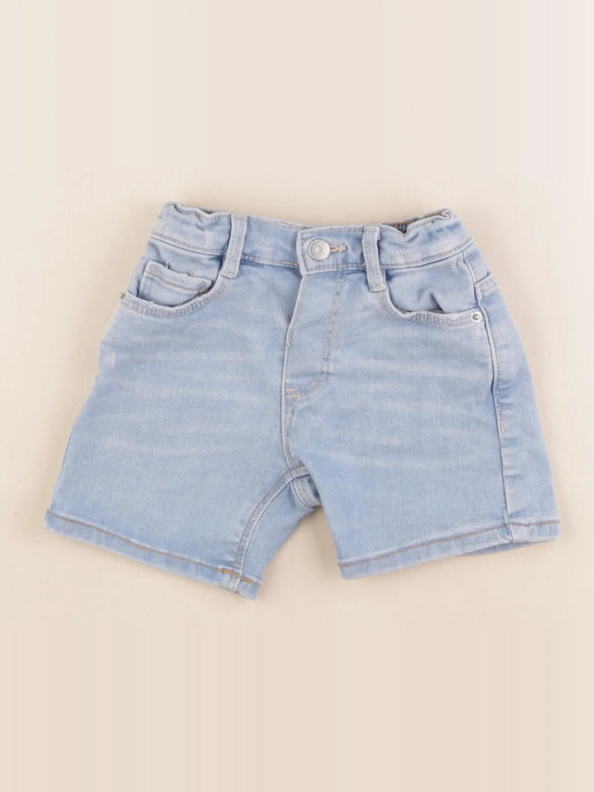 Zara - short bleu - 9/12 mois