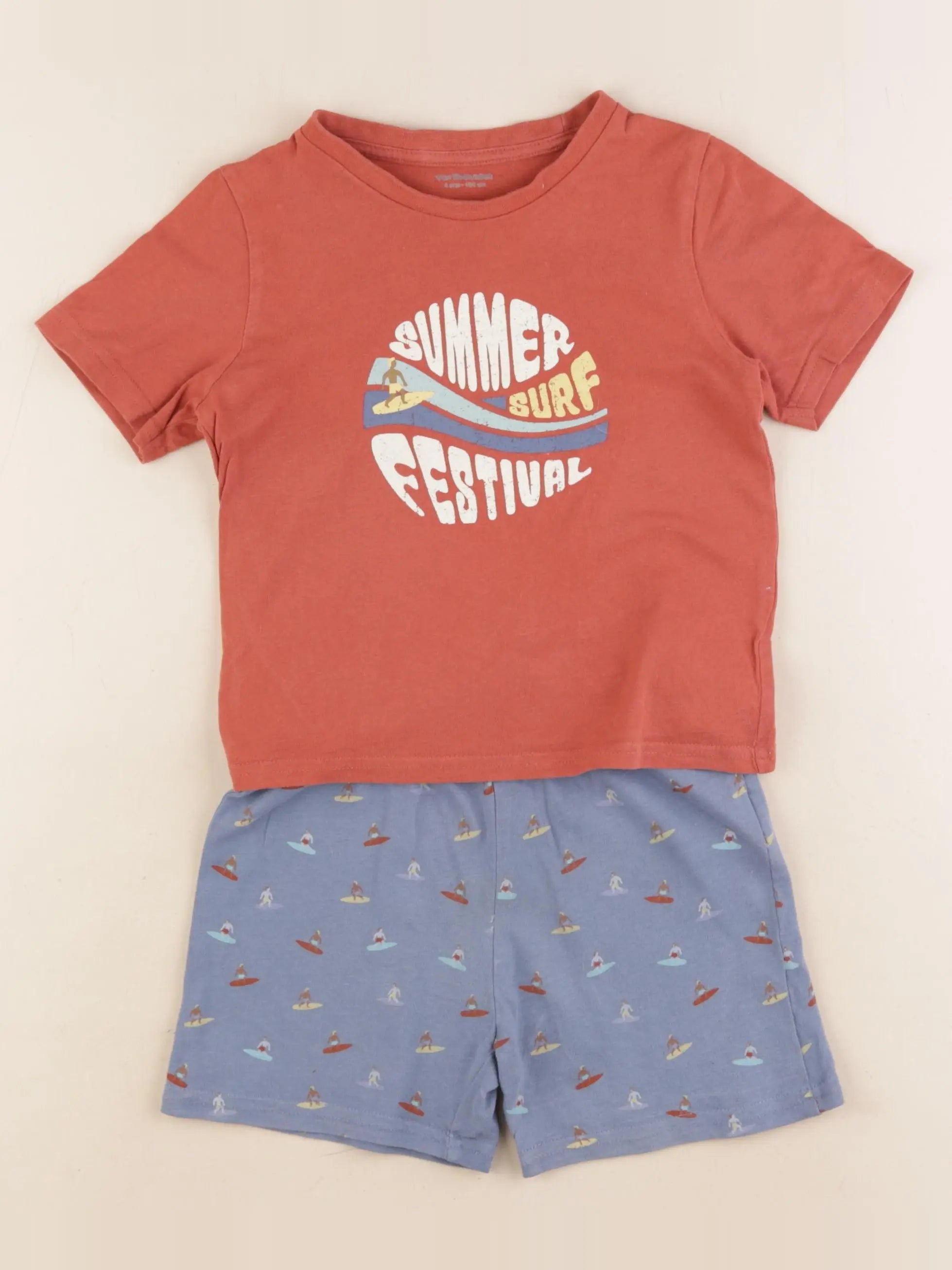 Vertbaudet - pyjama coton multicolore - 4 ans