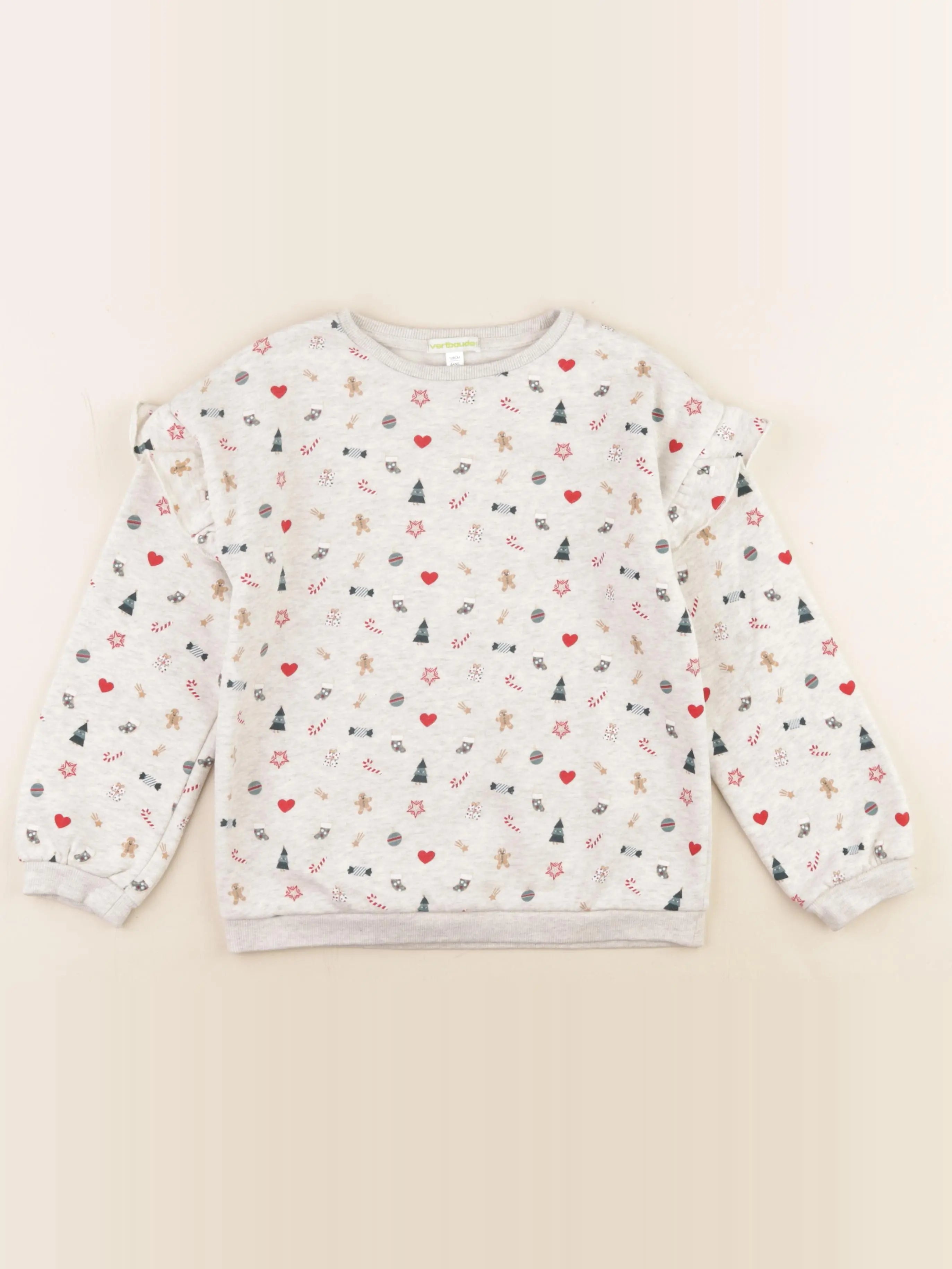 Vertbaudet - sweat multicolore - 8 ans