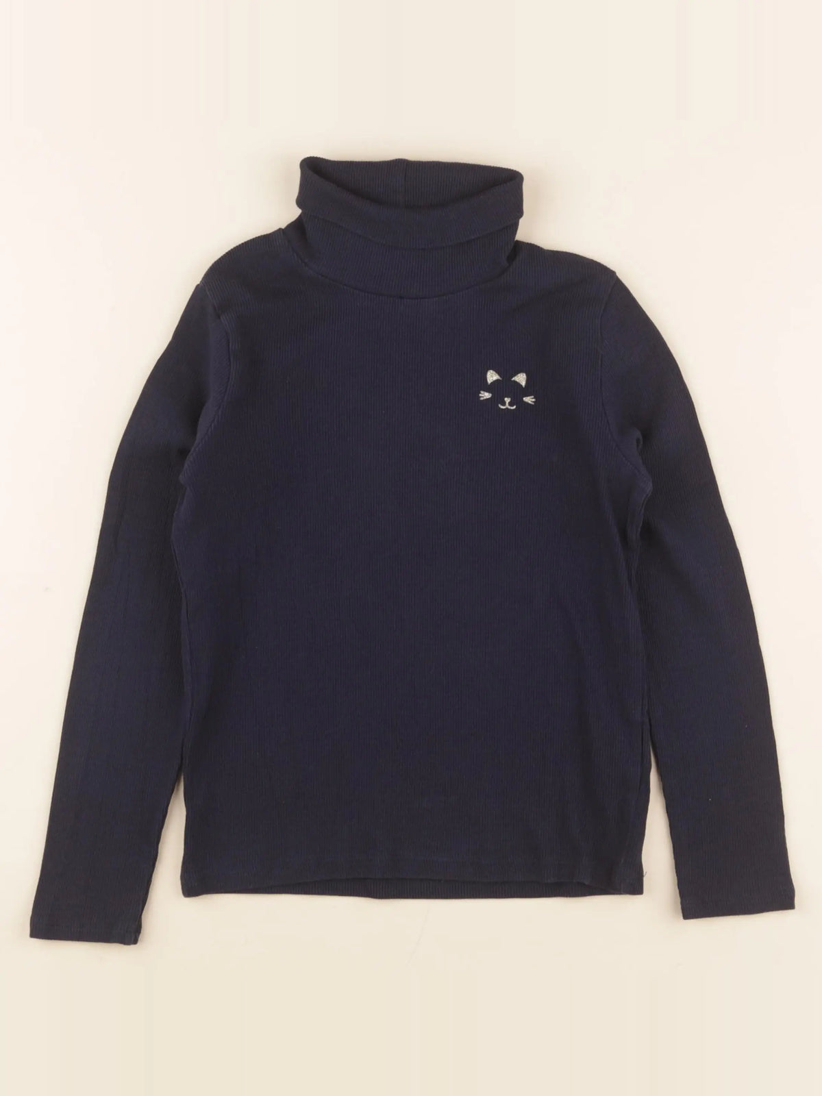 Vertbaudet - sous-pull bleu - 8 ans