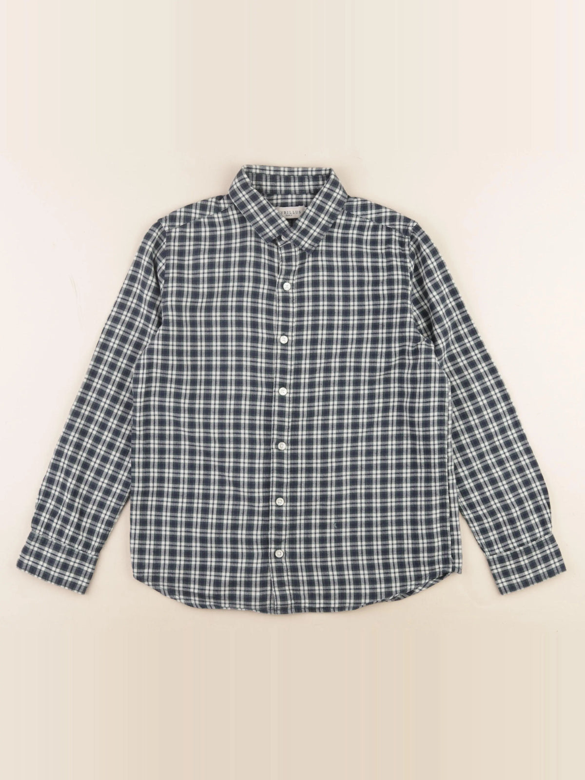 Cyrillus - chemise bleu, vert - 12 ans