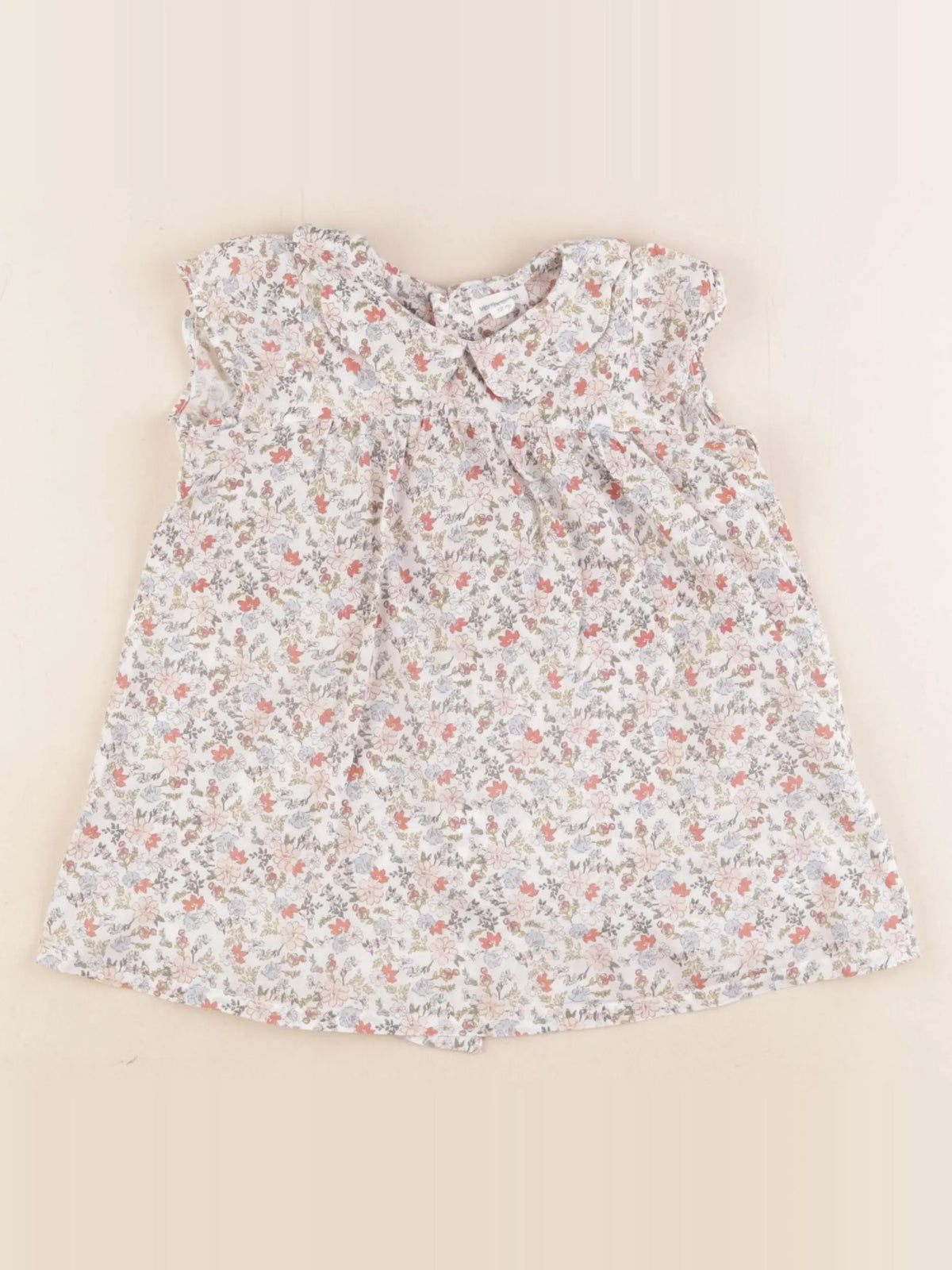 Vertbaudet - robe multicolore - 12 mois
