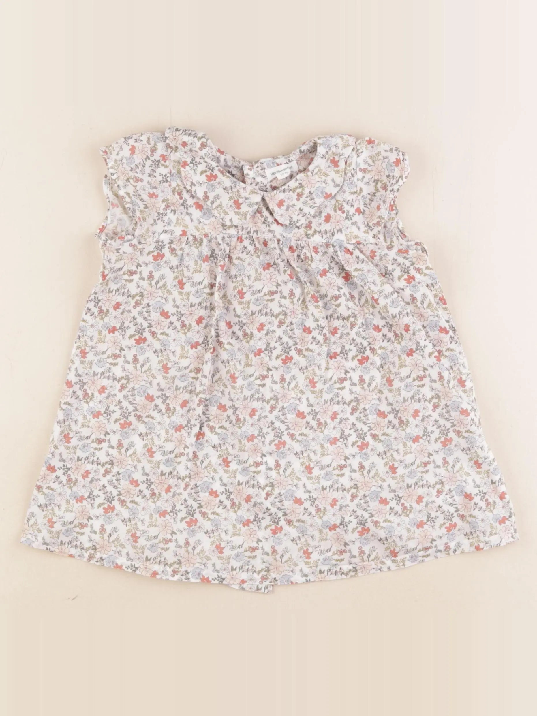 Vertbaudet - robe multicolore - 12 mois