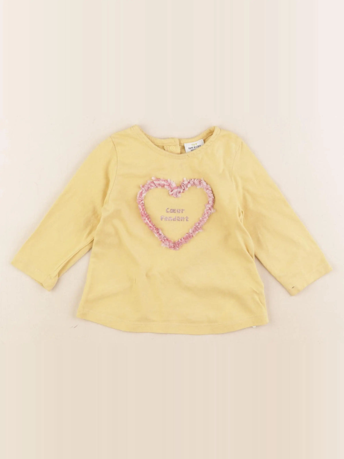 Tape à l'oeil - tee-shirt jaune - 9 mois