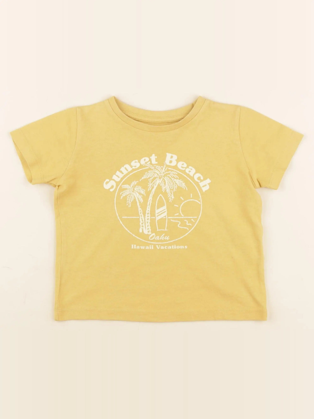 Vertbaudet - tee-shirt jaune - 3 ans